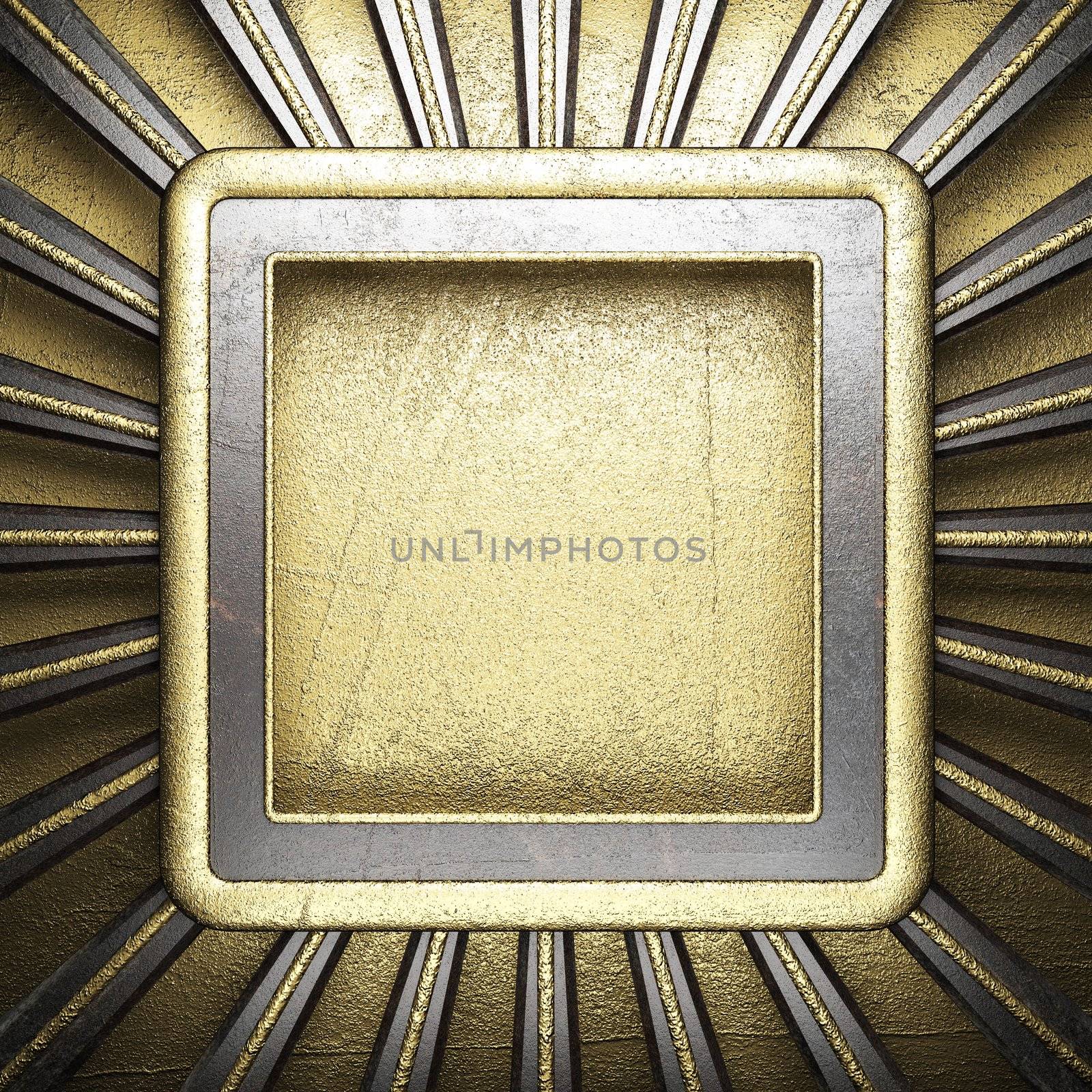 metal on gold made in 3D