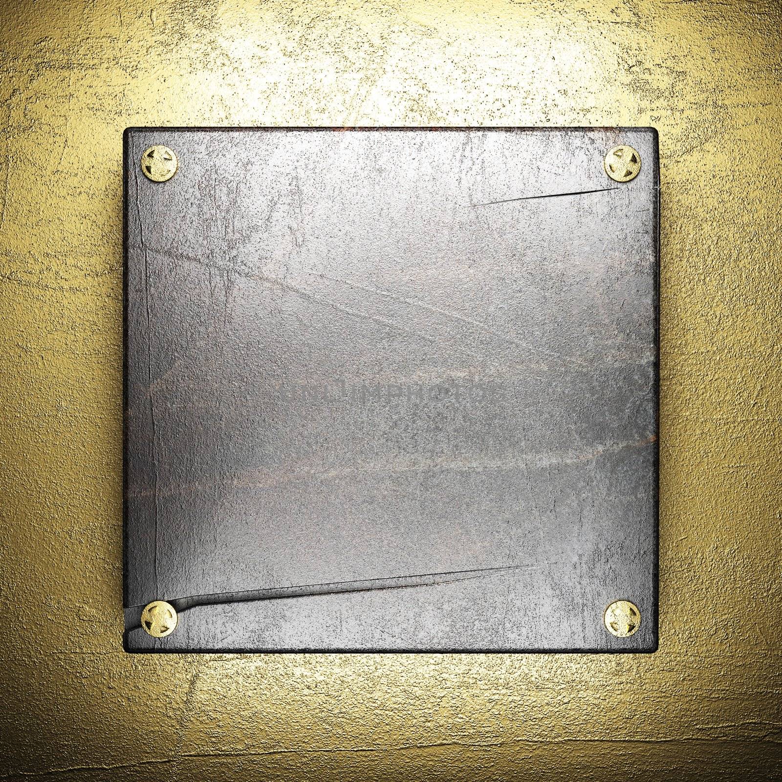 metal on gold made in 3D