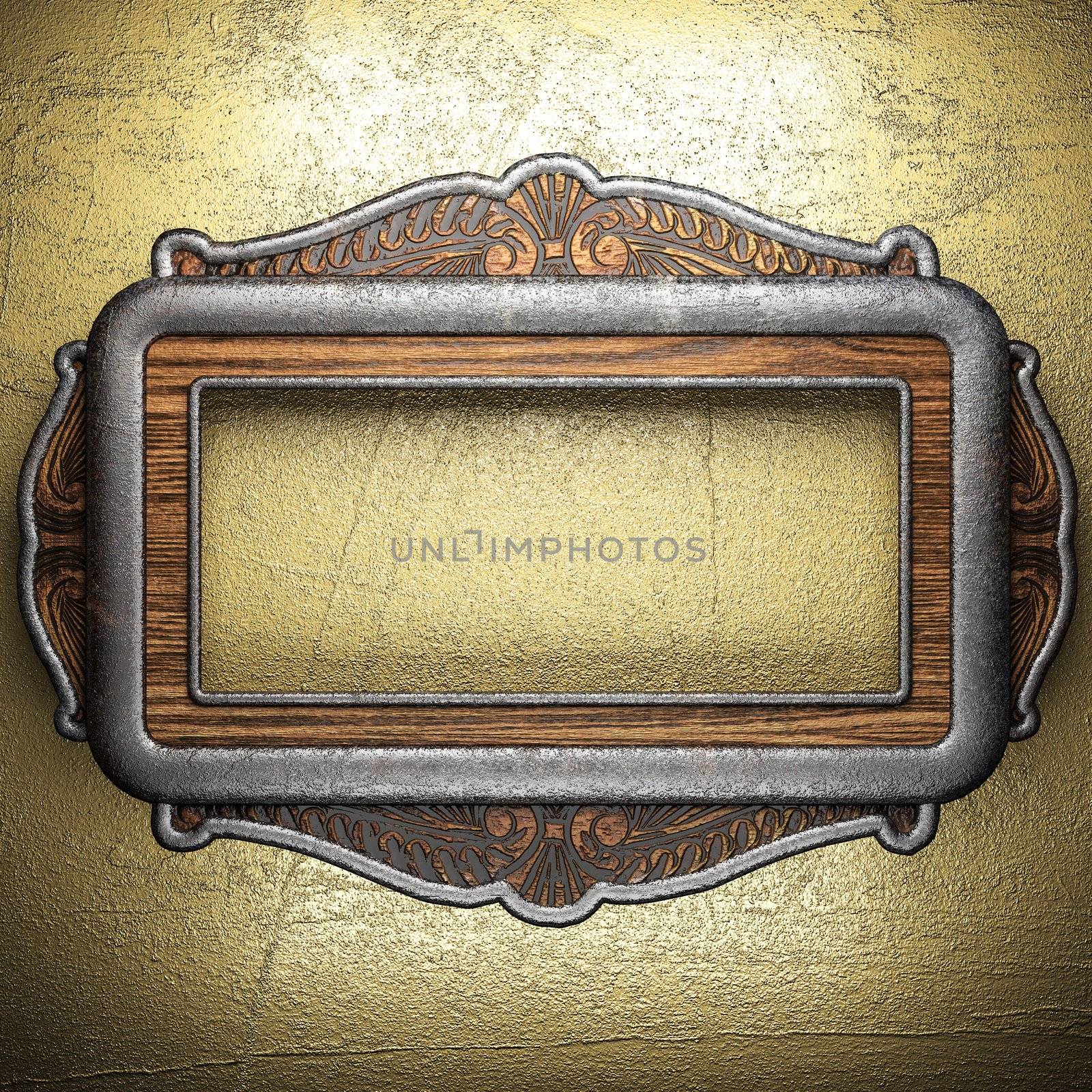 metal on gold made in 3D