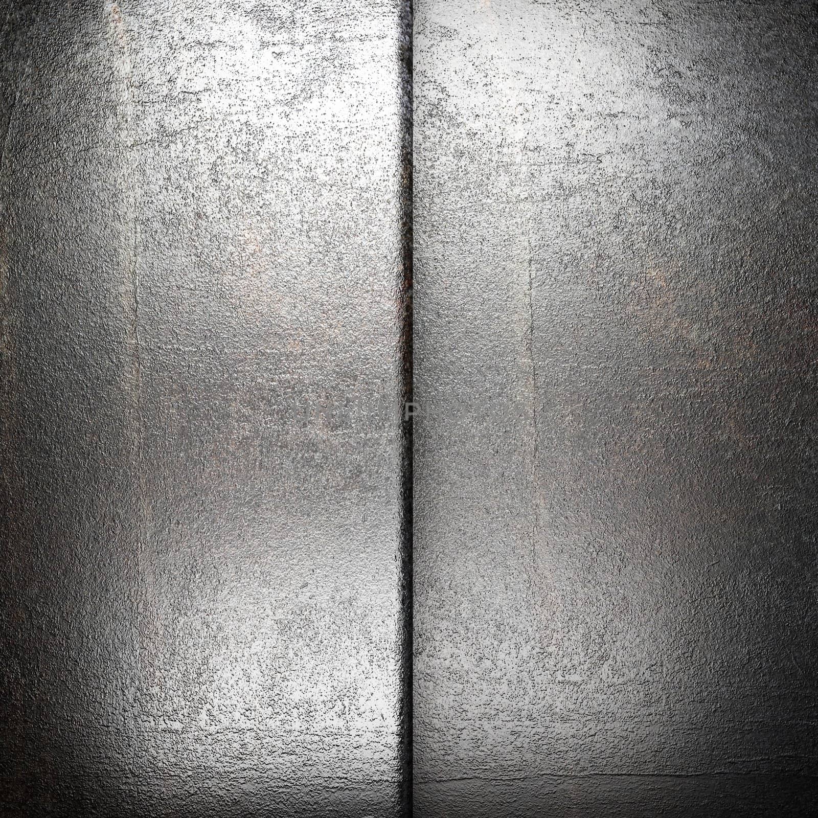 metal on wall made in 3d