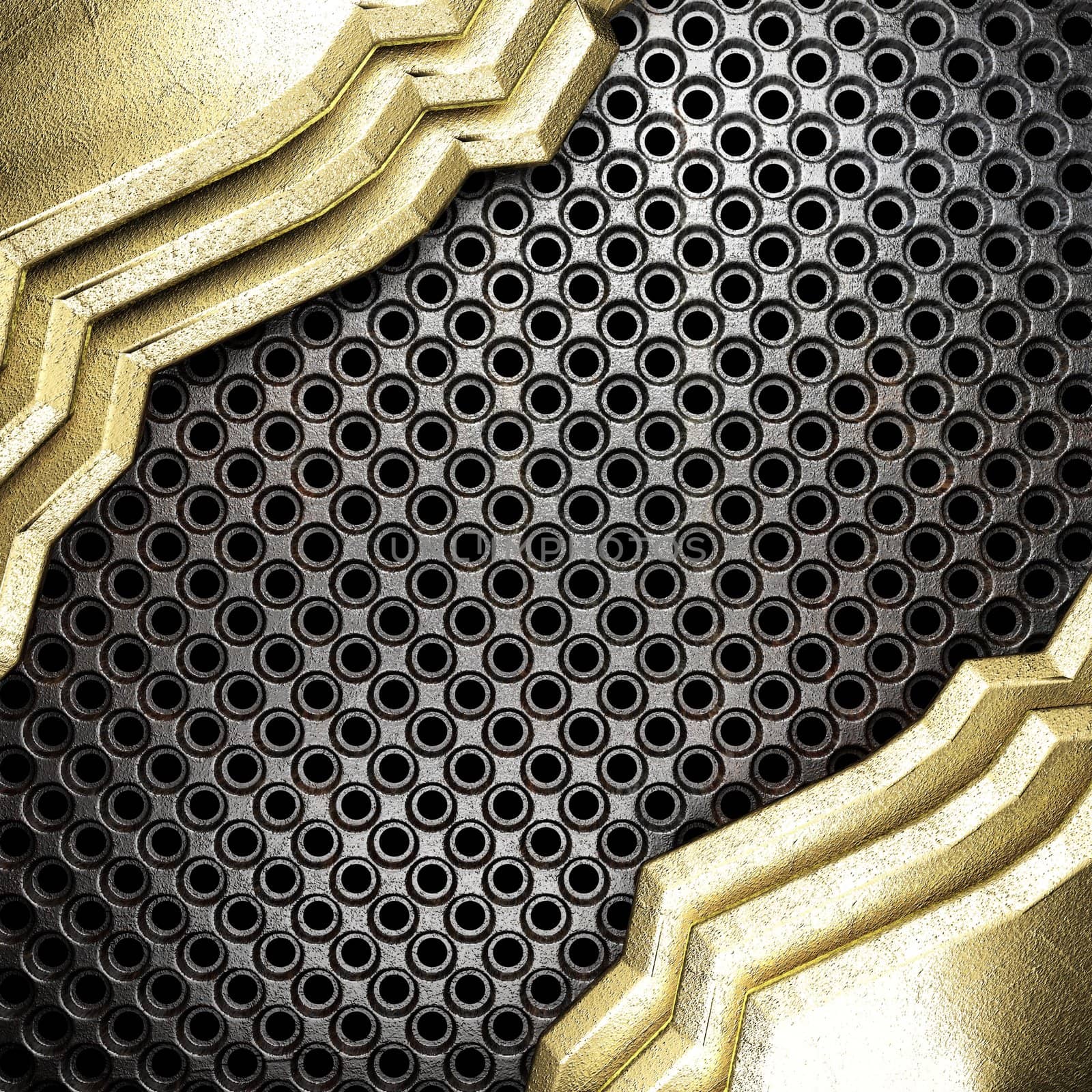 golden background made in 3D