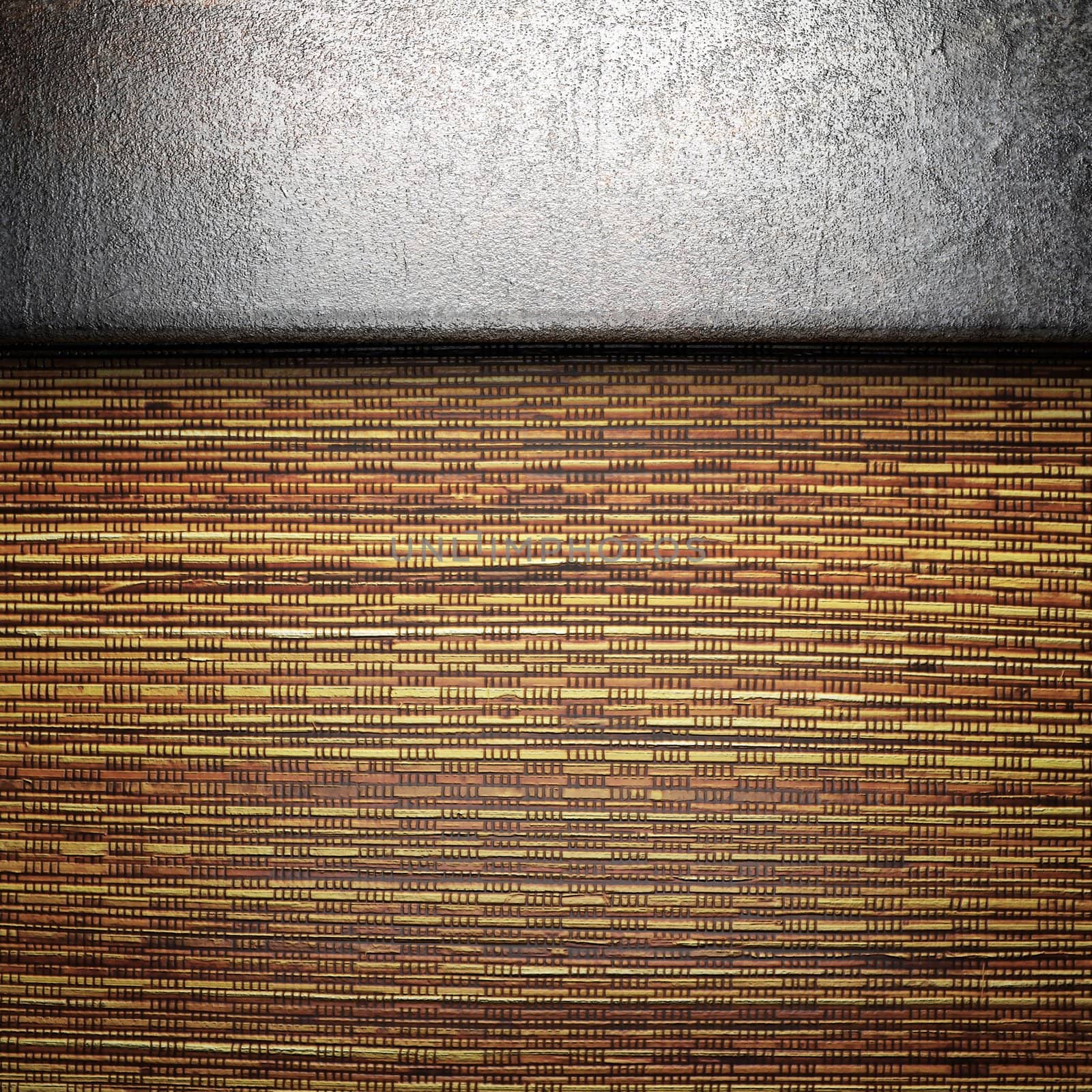 metal on wall made in 3d