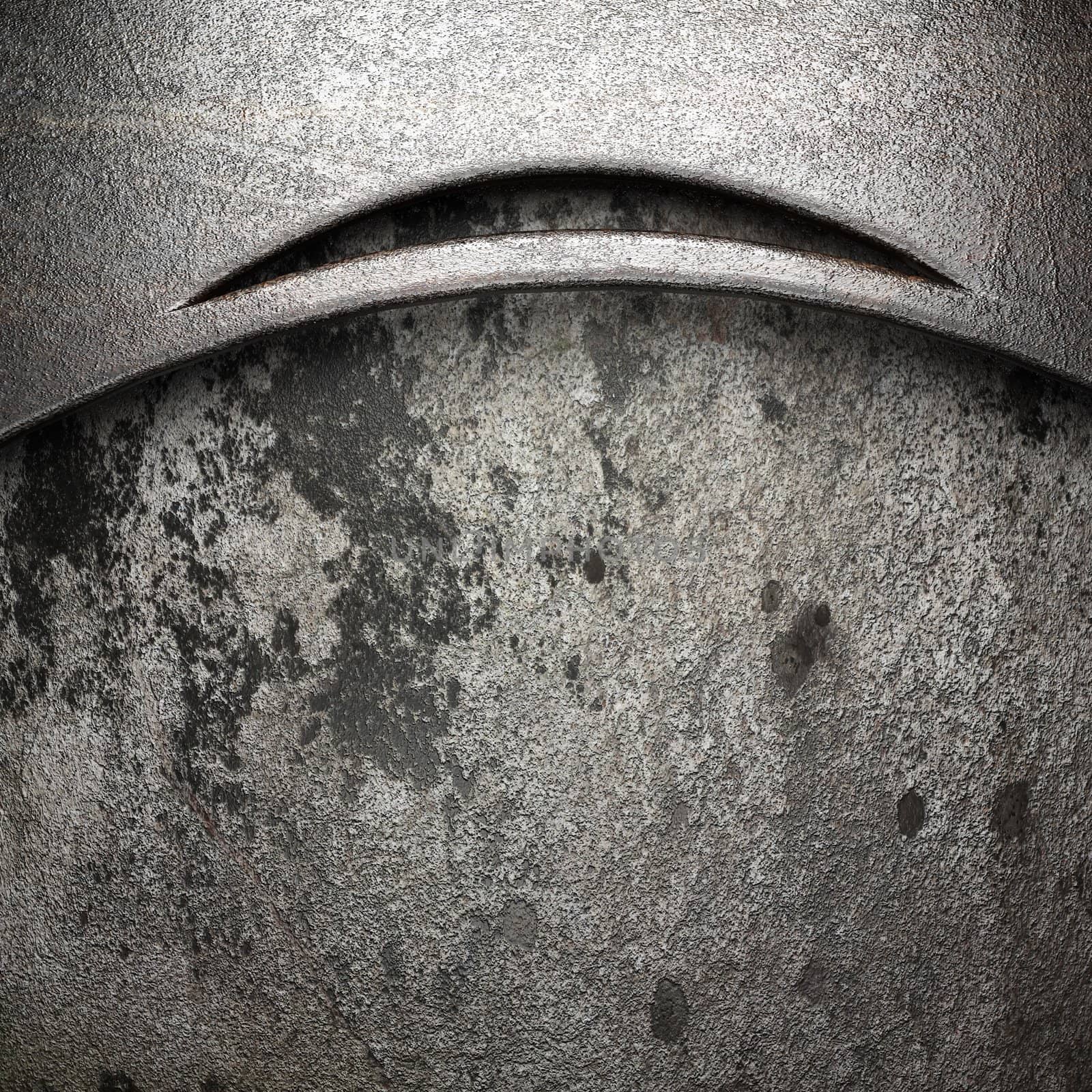 metal on wall made in 3D