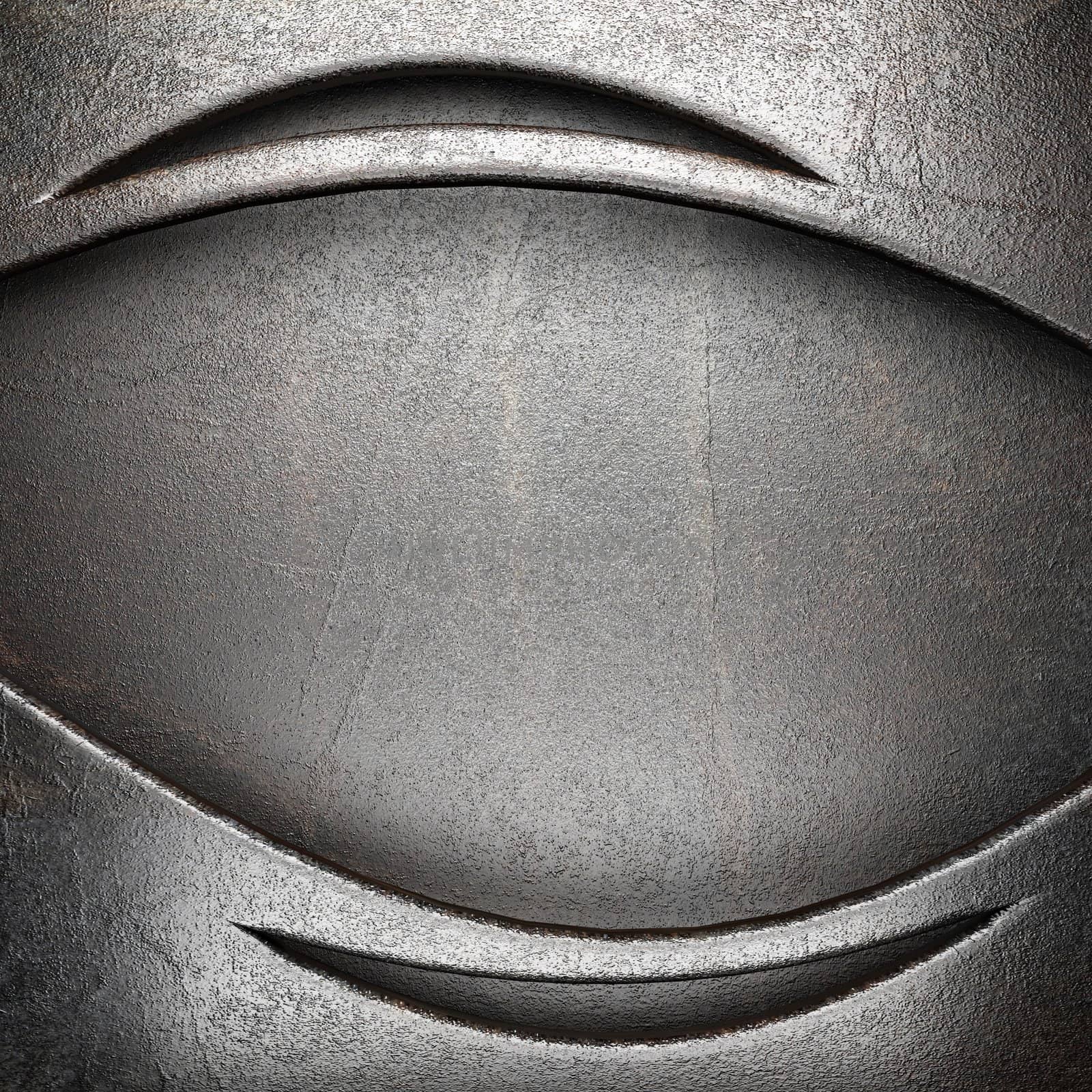 metal on wall made in 3D
