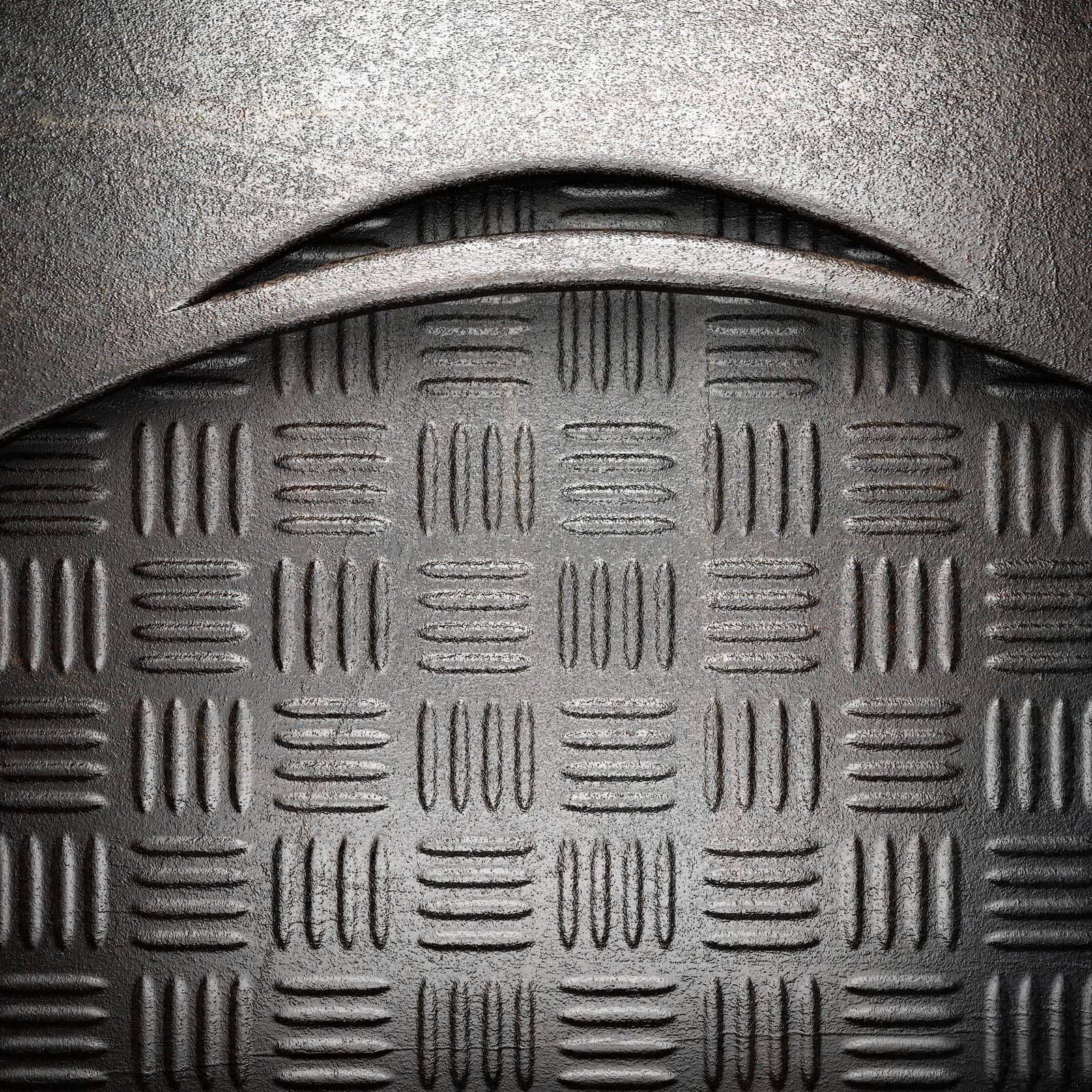 metal on wall made in 3D