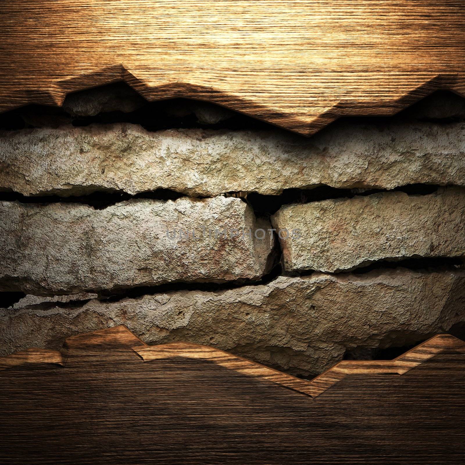 wood on the wall