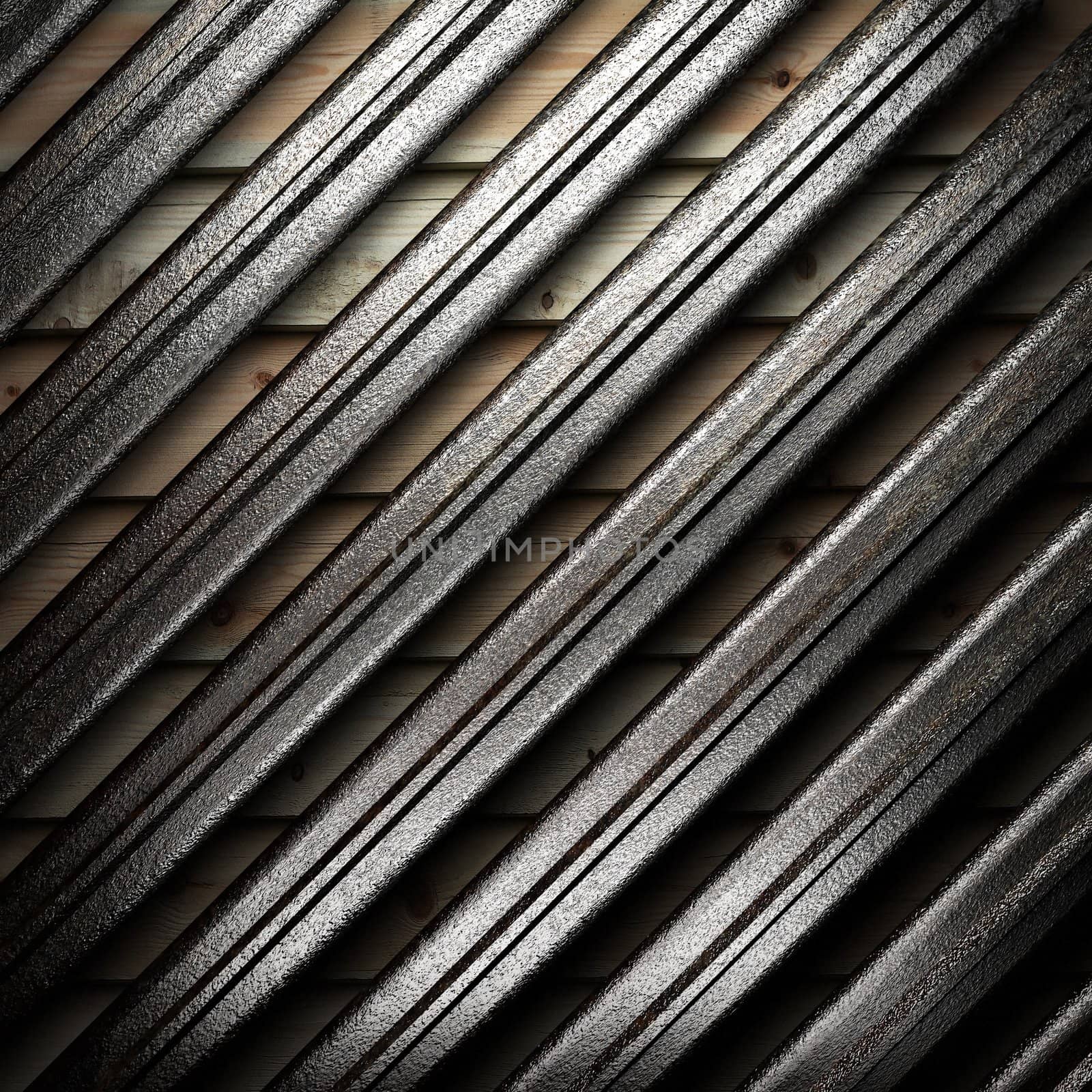 metal on wall