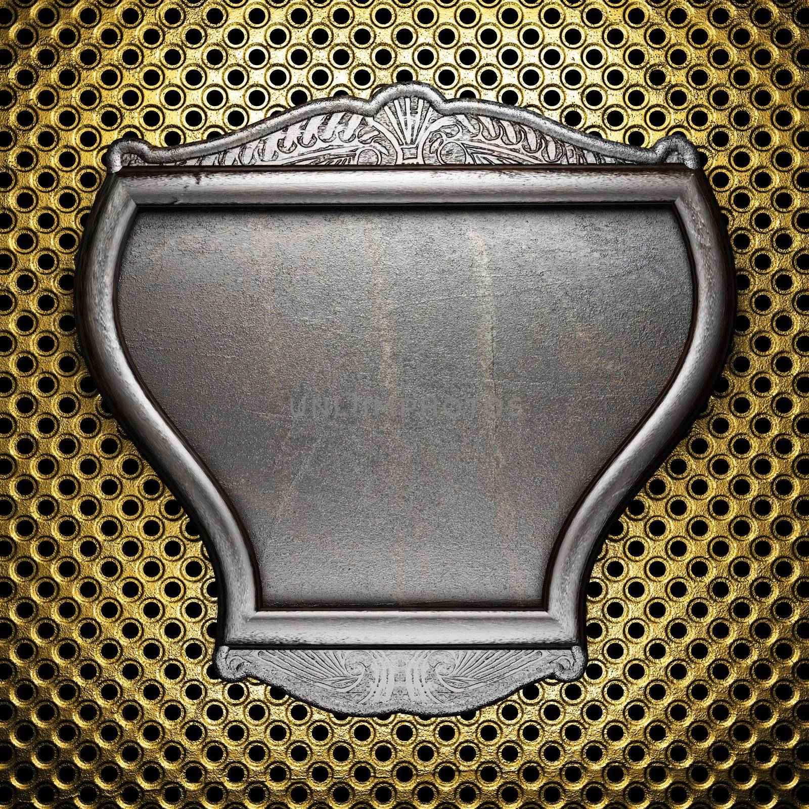 metal on gold made in 3D
