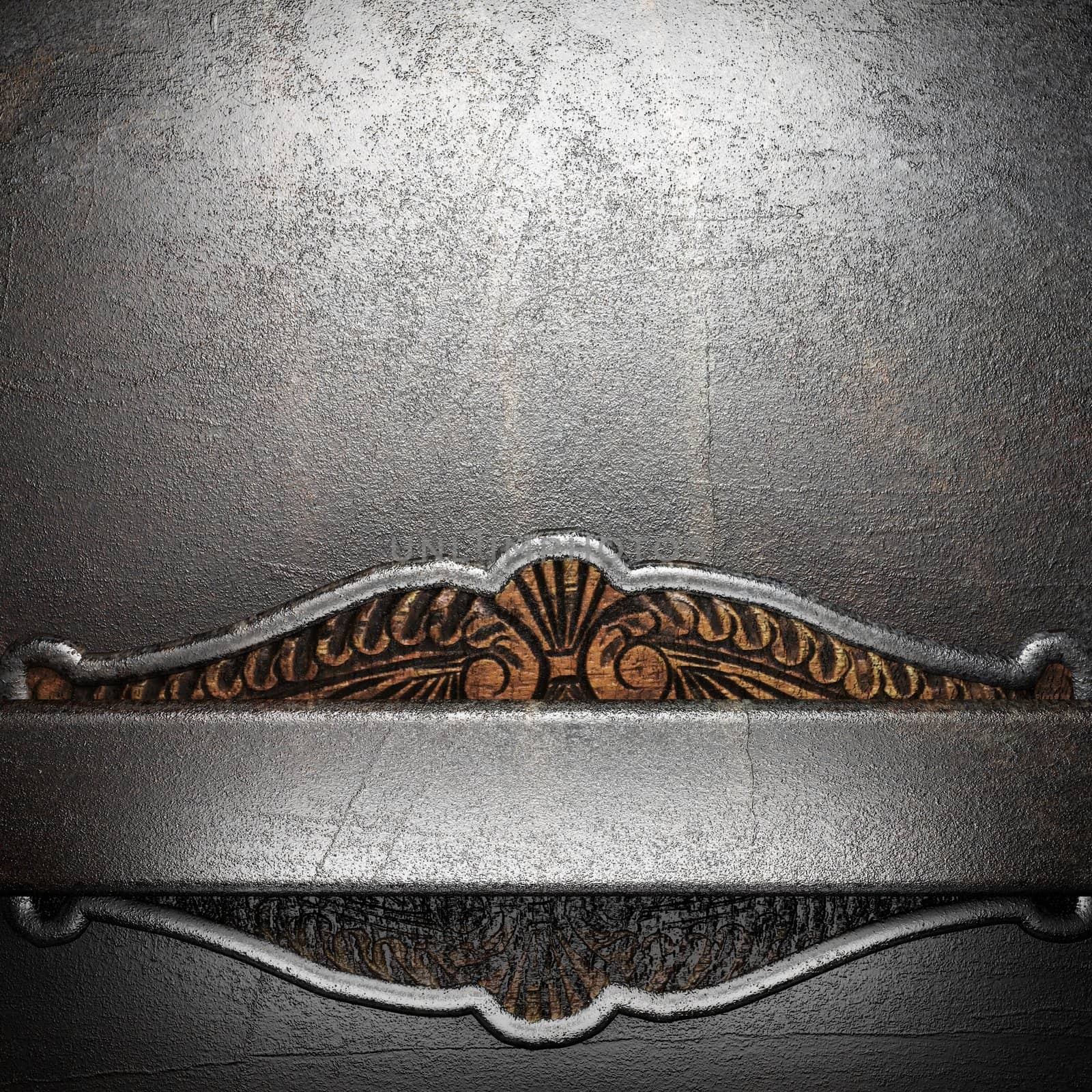 metal on wall made in 3D