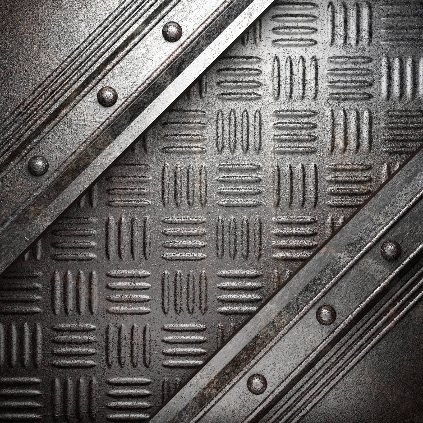 metal on wall made in 3D