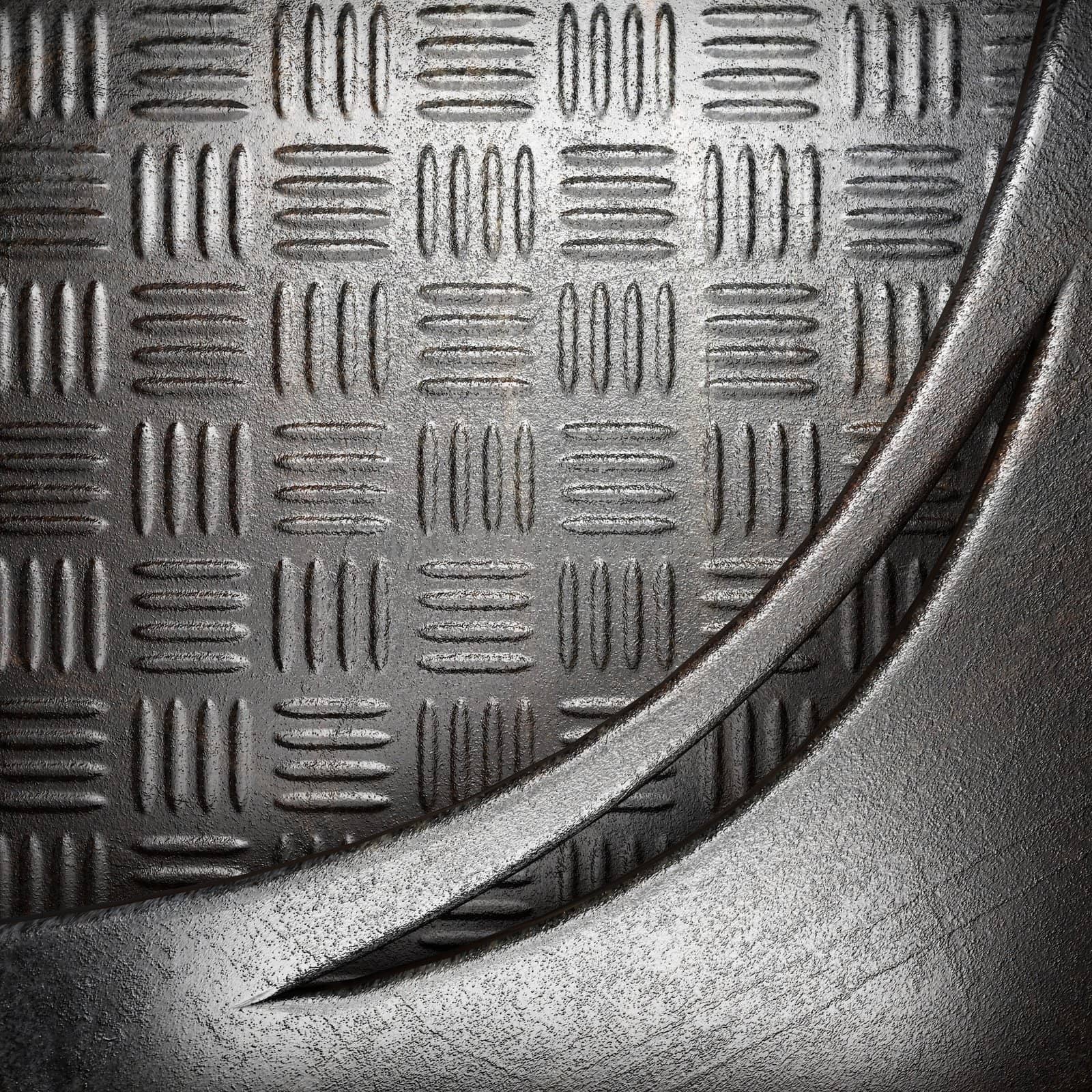 metal on wall made in 3D