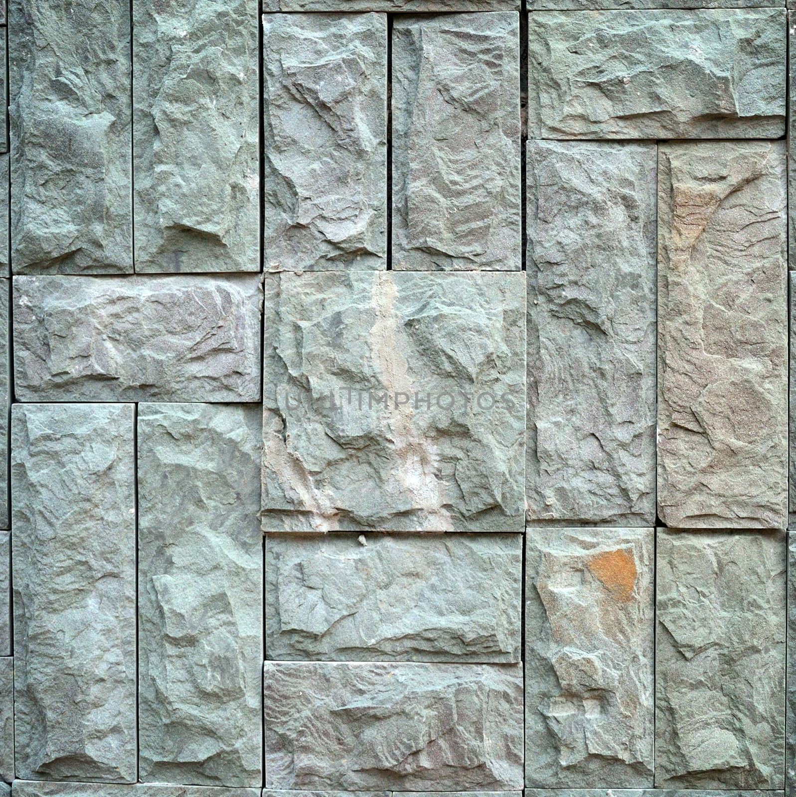 Stone tile pattern on wall by pixbox77