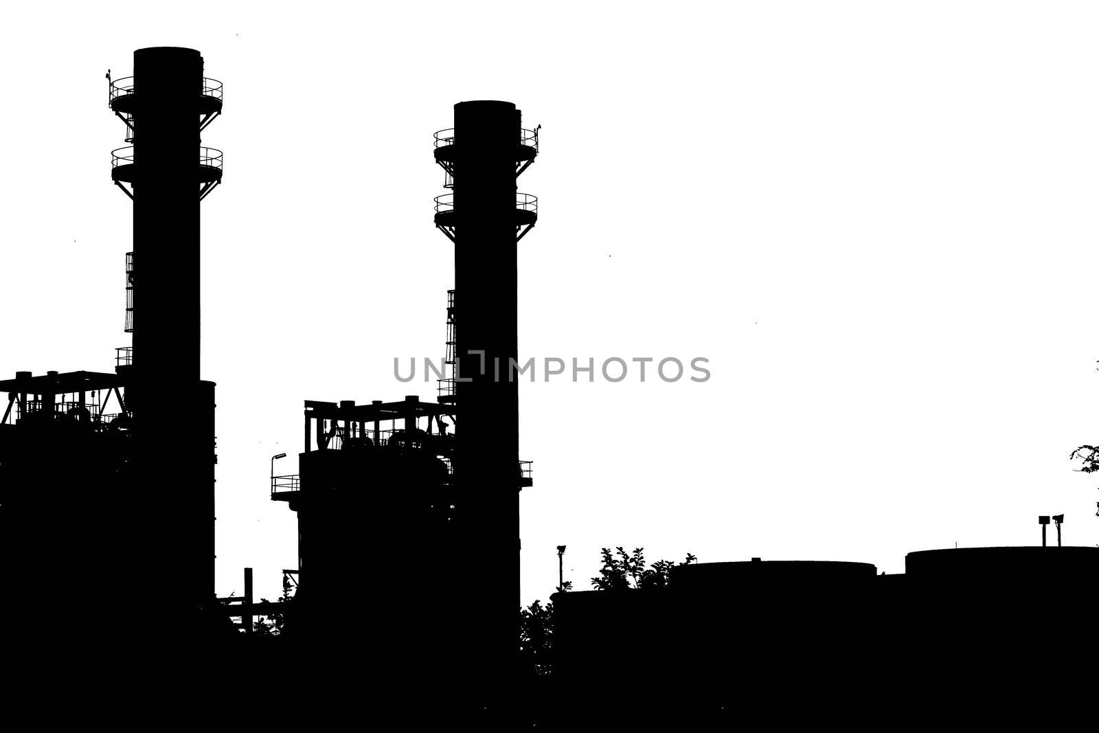 the electric power station in day is very cloudy in industry col by wasan_gredpree