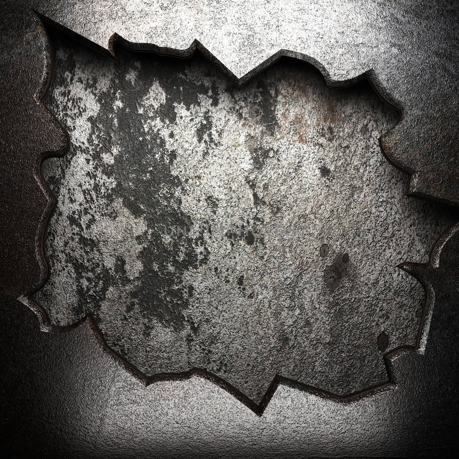 metal on the wall