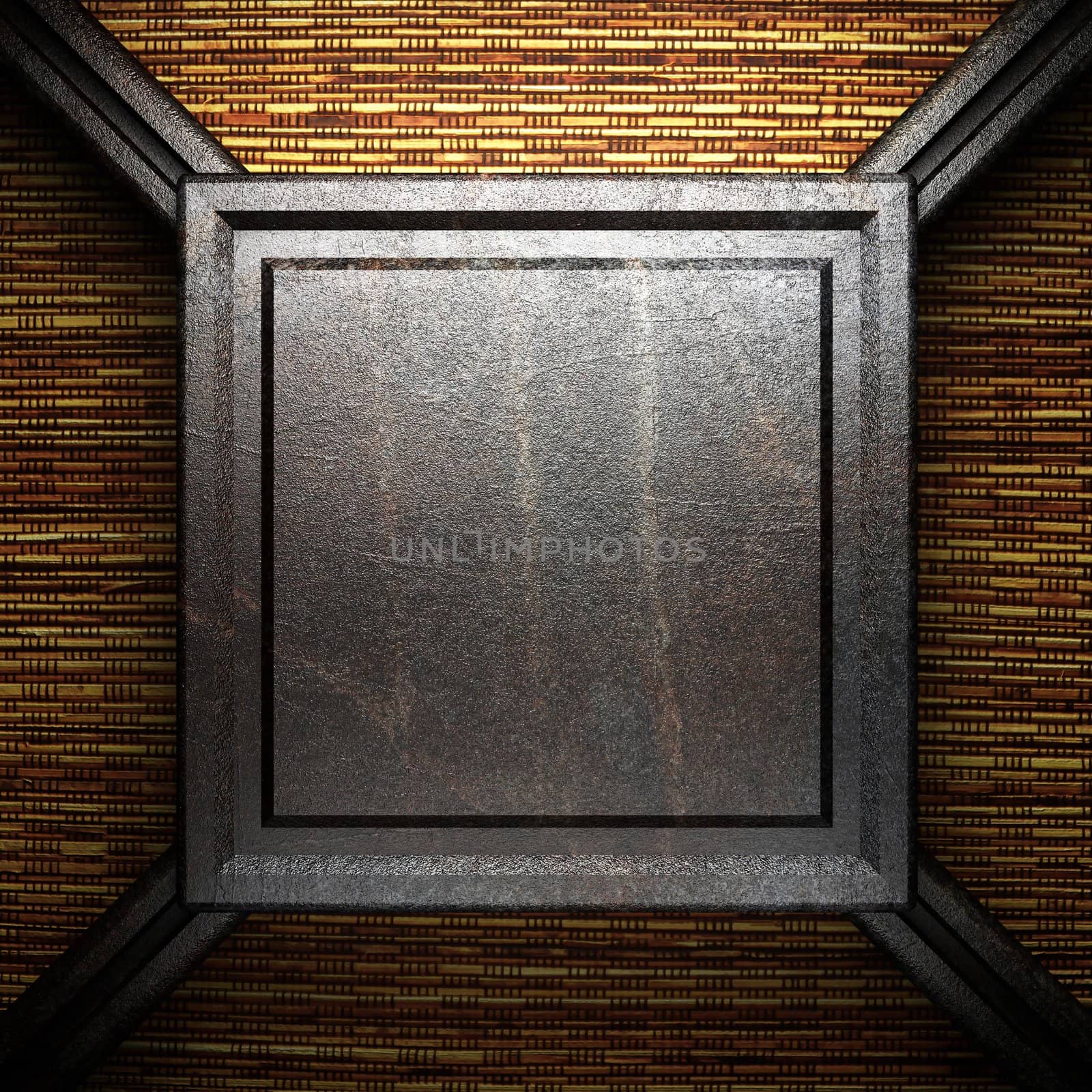 iron plate on wall