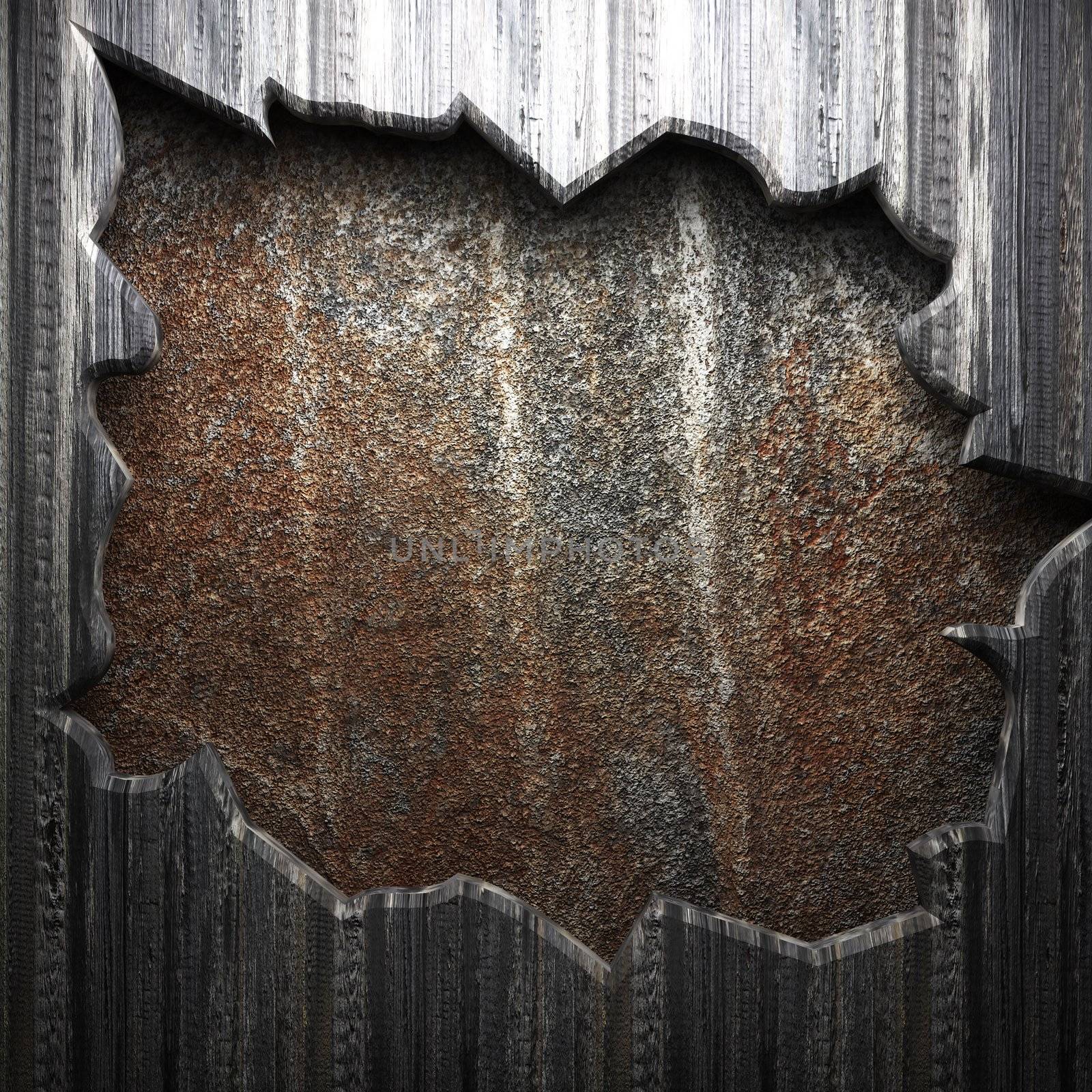 wood on wall