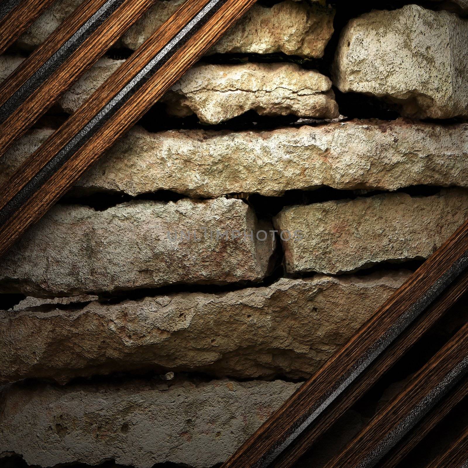 wood on wall