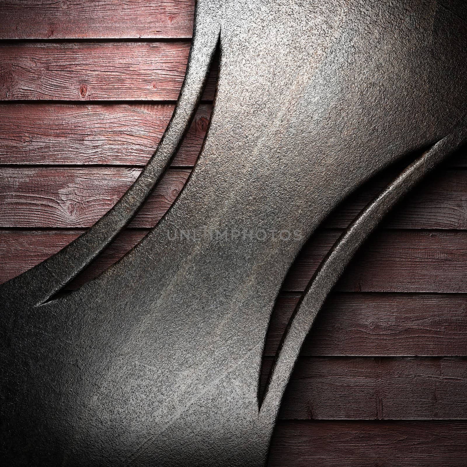 metal on wall made in 3D