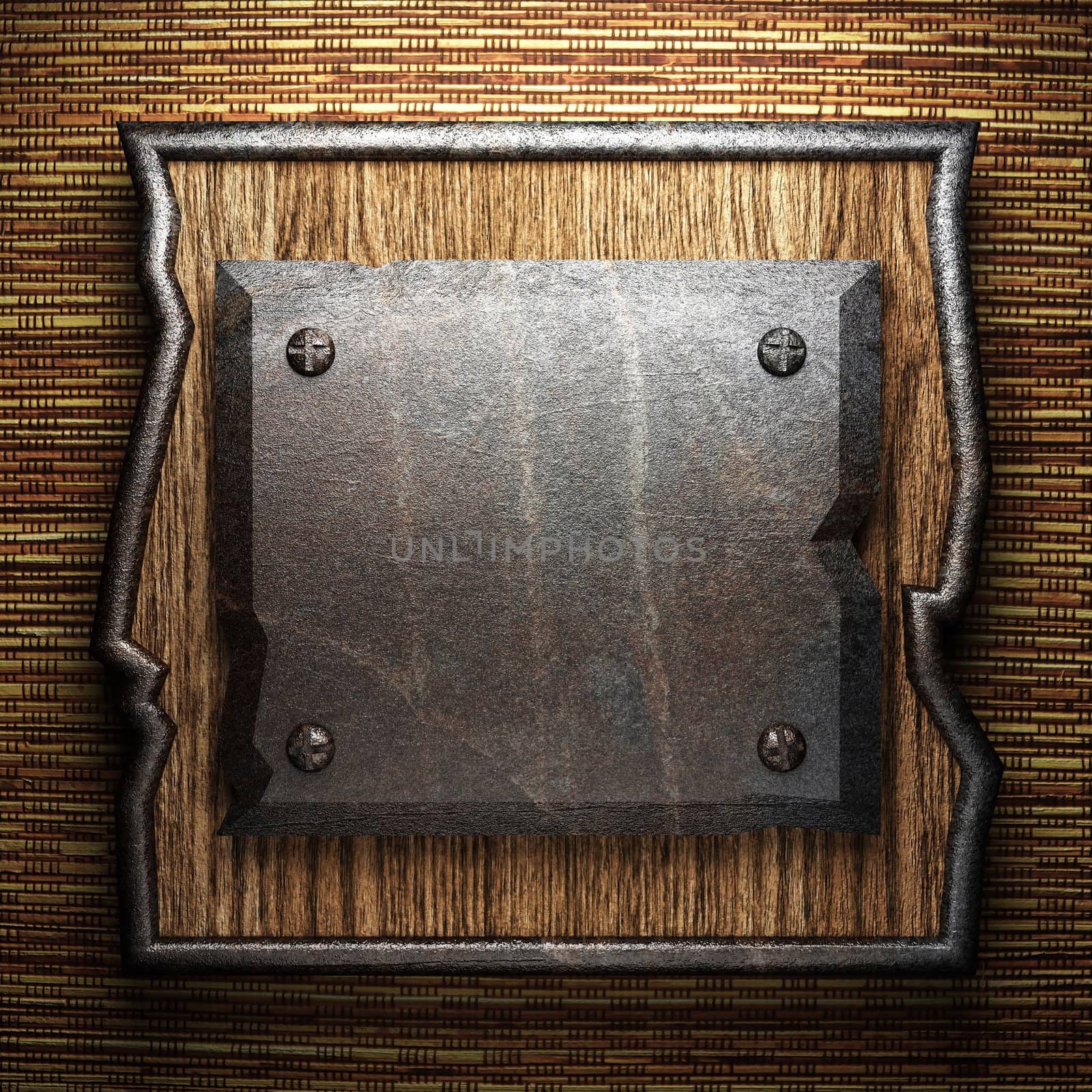 metal on wall made in 3D