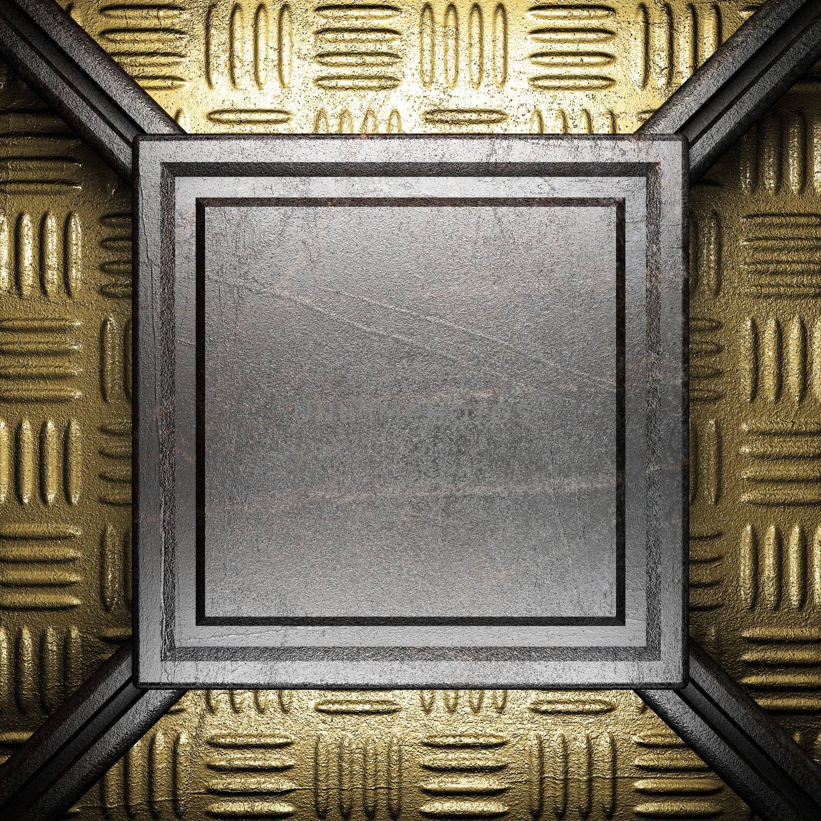 metal on gold made in 3D