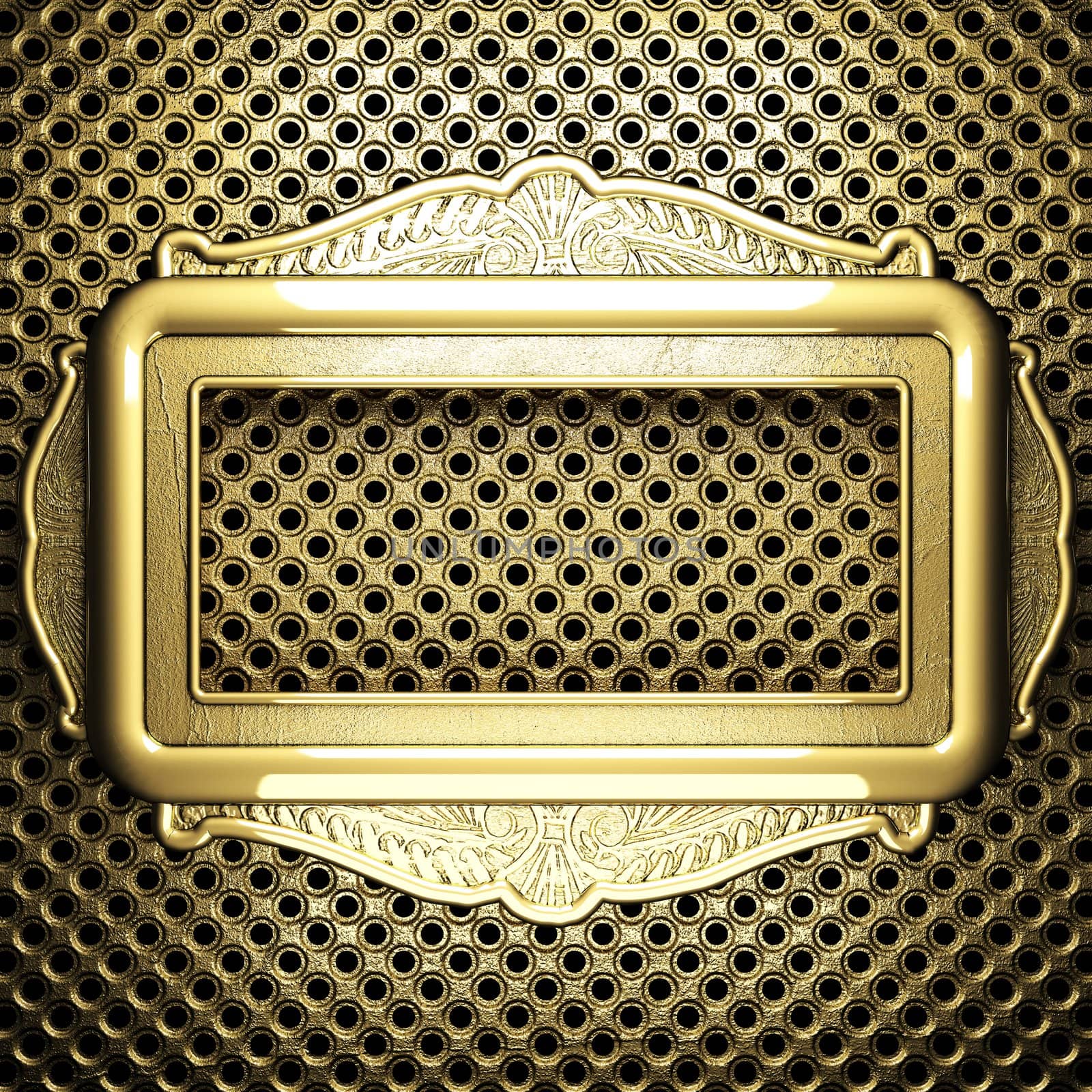 golden background made in 3D