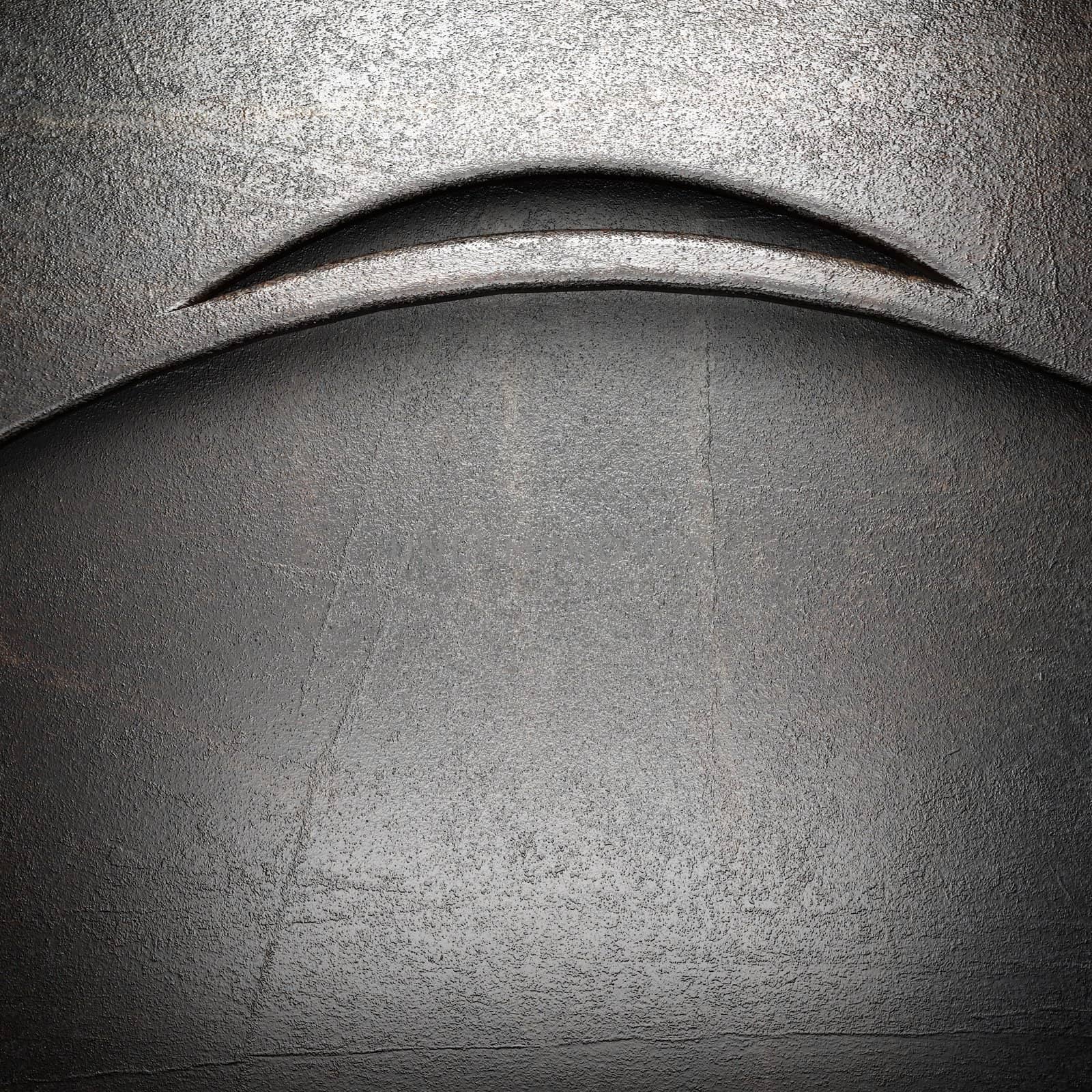 metal on wall made in 3D