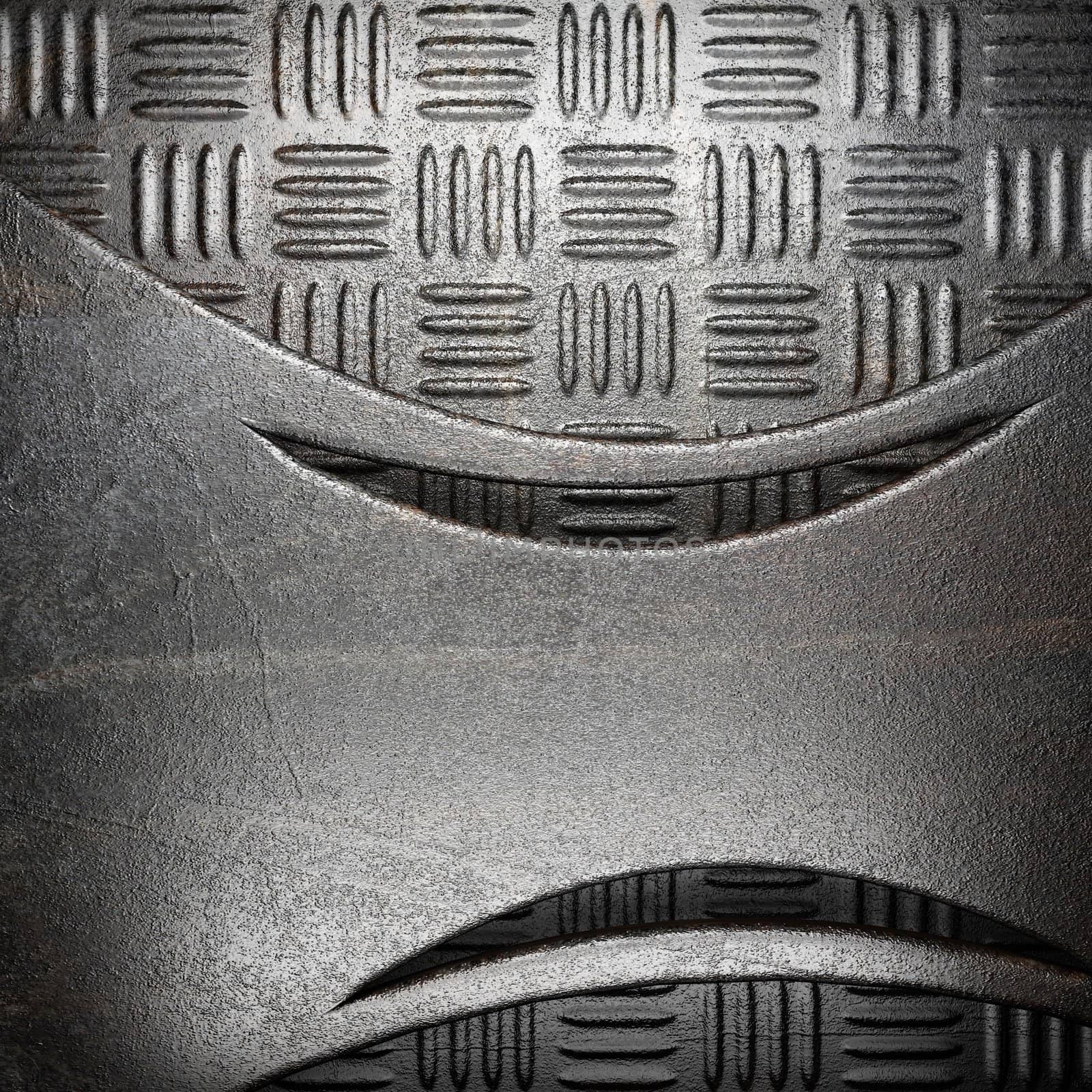metal on wall made in 3D