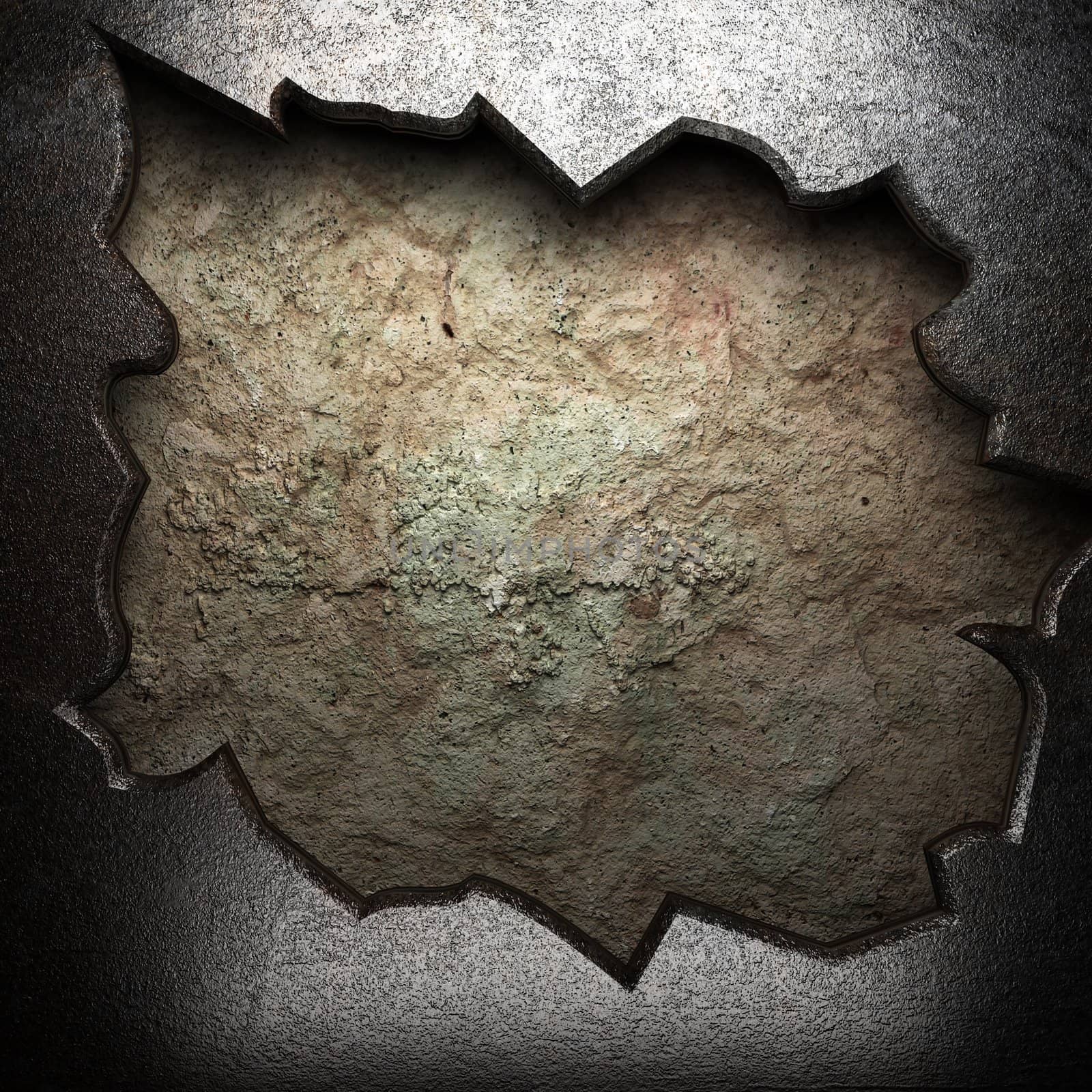 metal on the wall