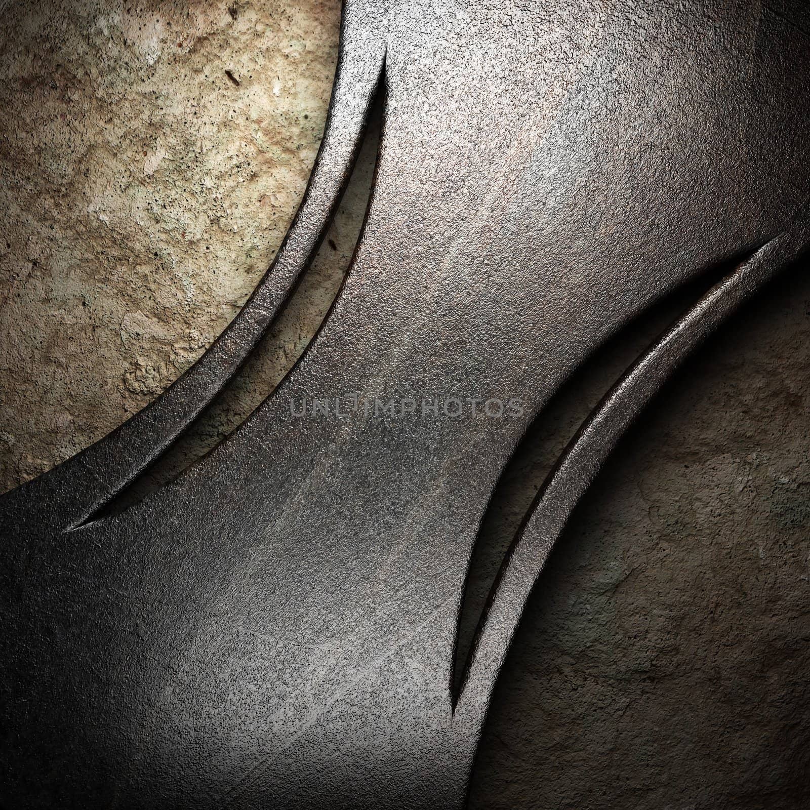 metal on wall made in 3D