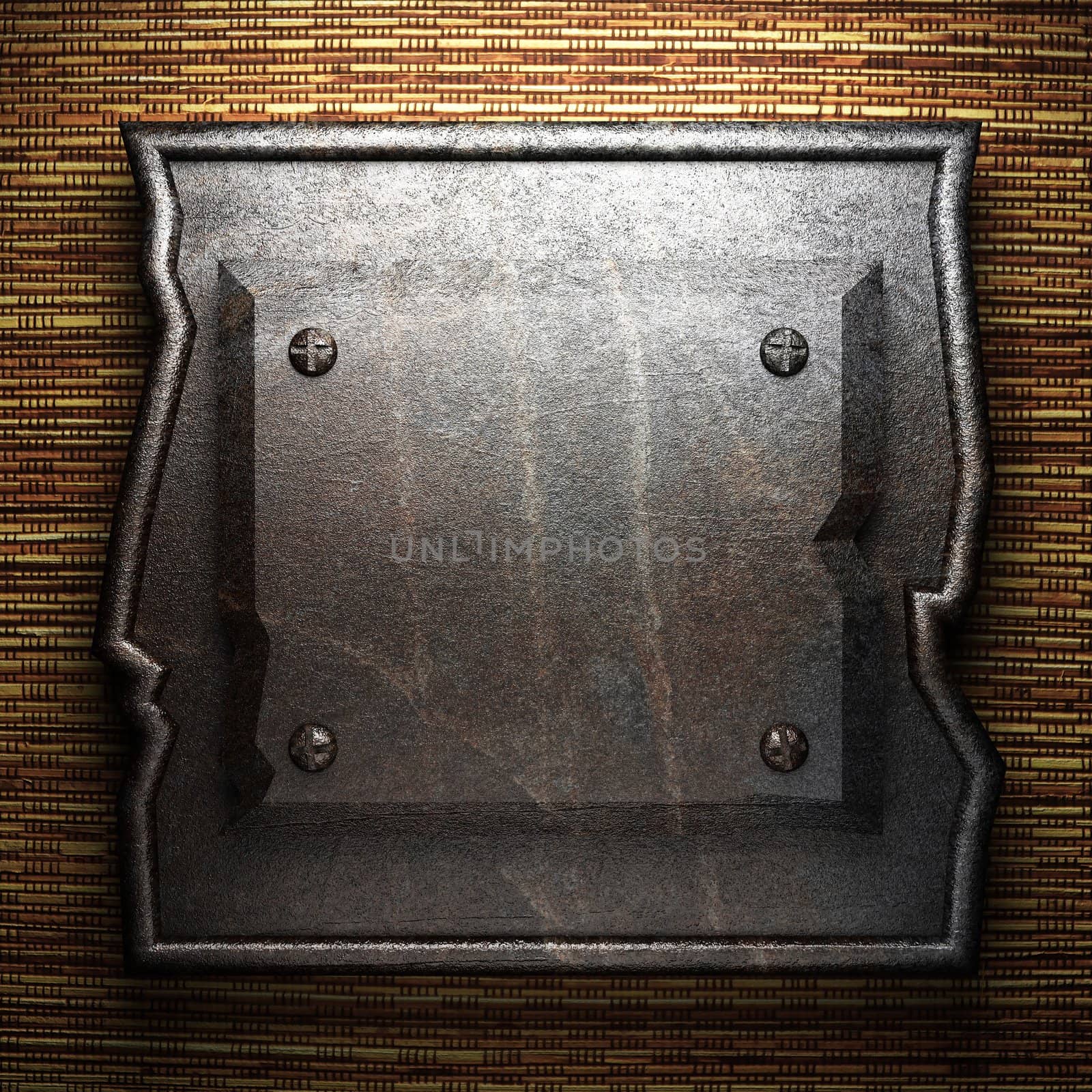 metal on wall made in 3D