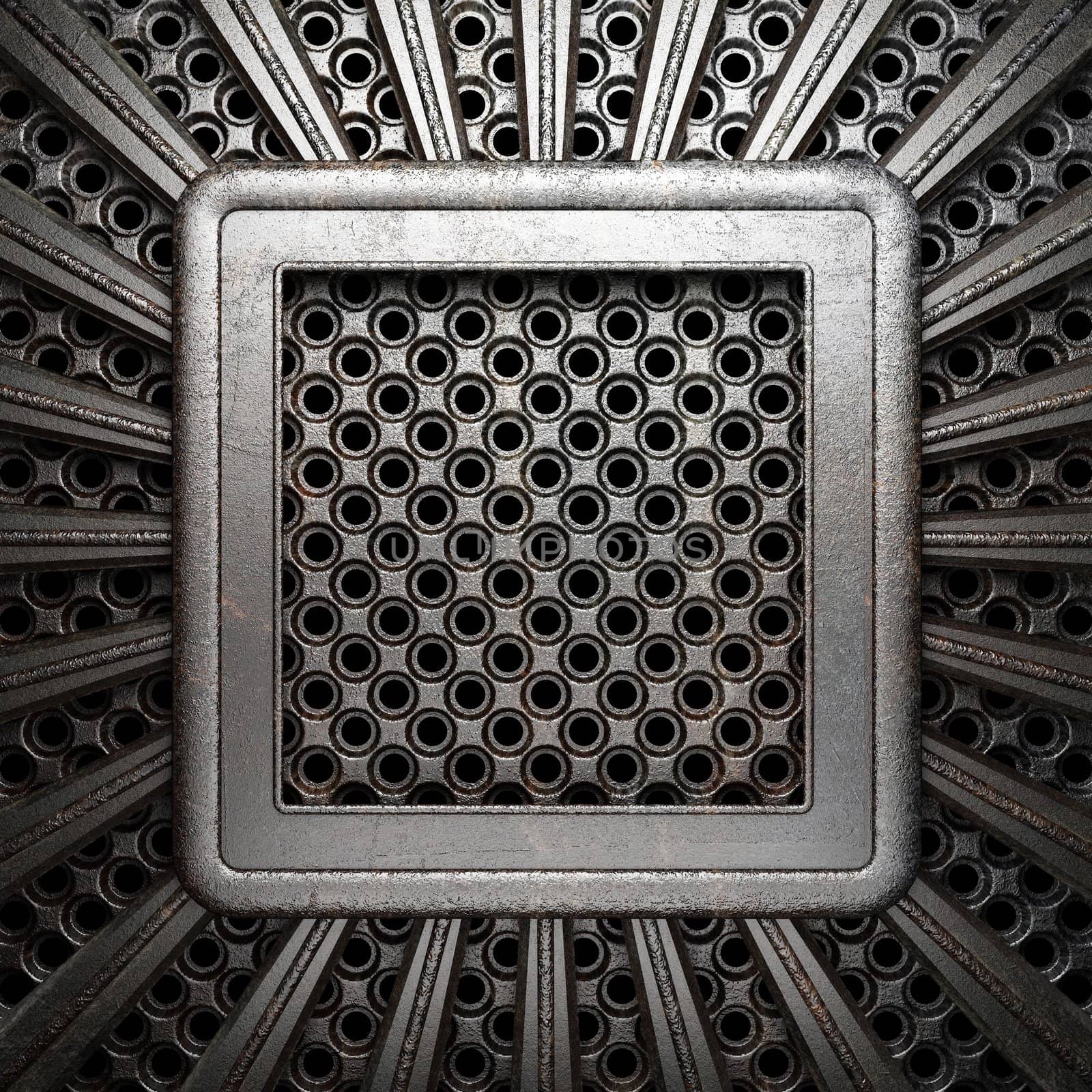 metal on wall made in 3D