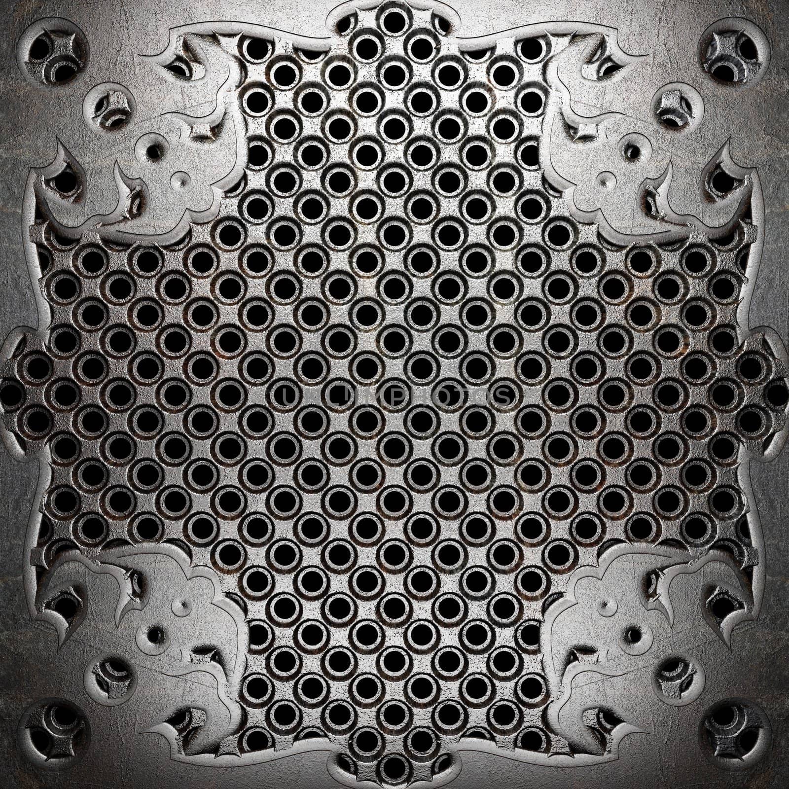 metal on wall made in 3D