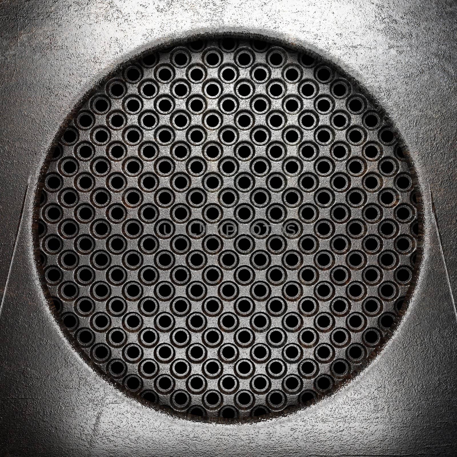 metal on wall made in 3D