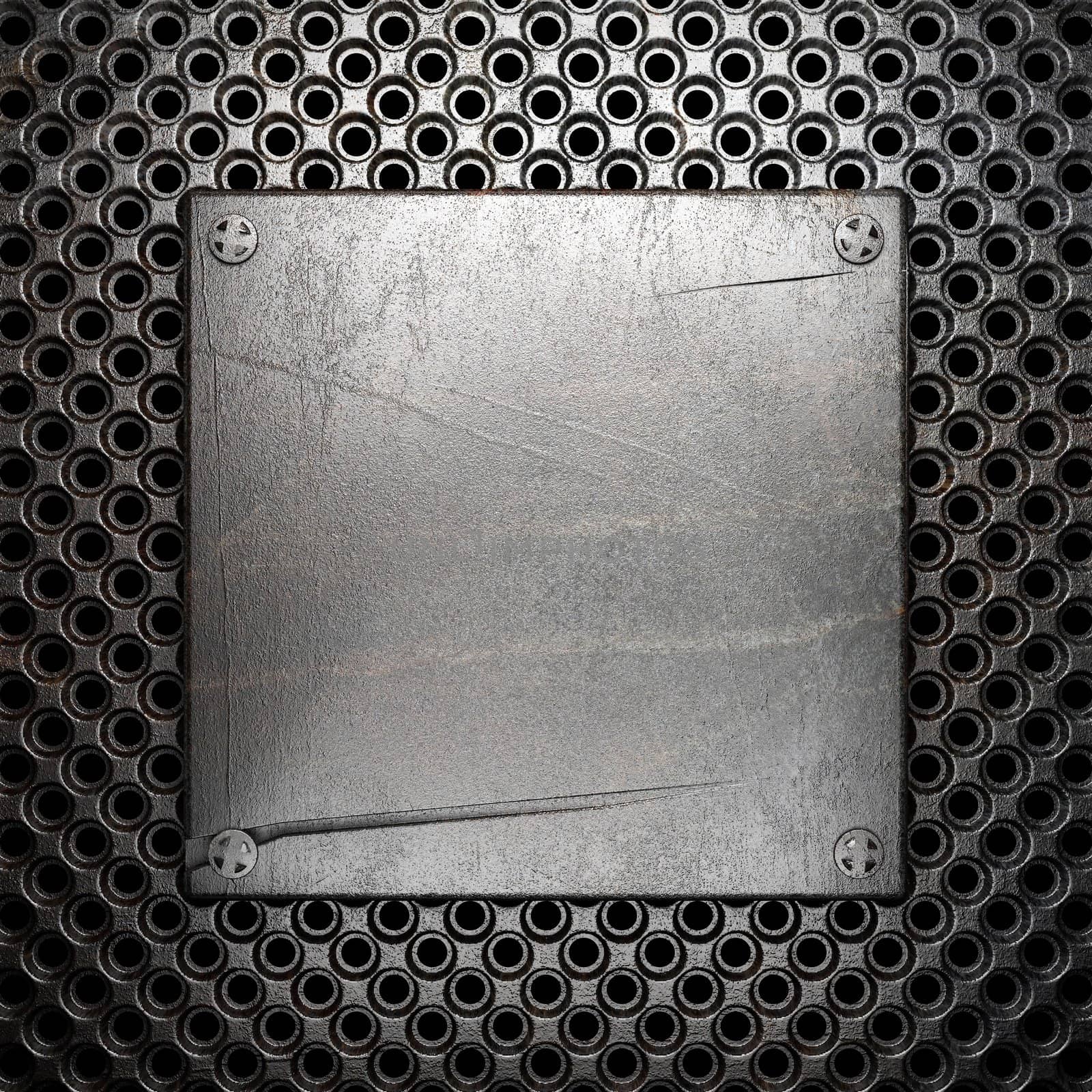 metal on wall made in 3D