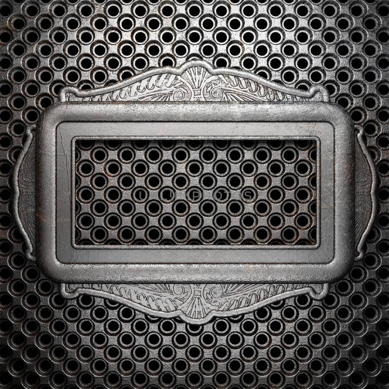 metal on wall made in 3D