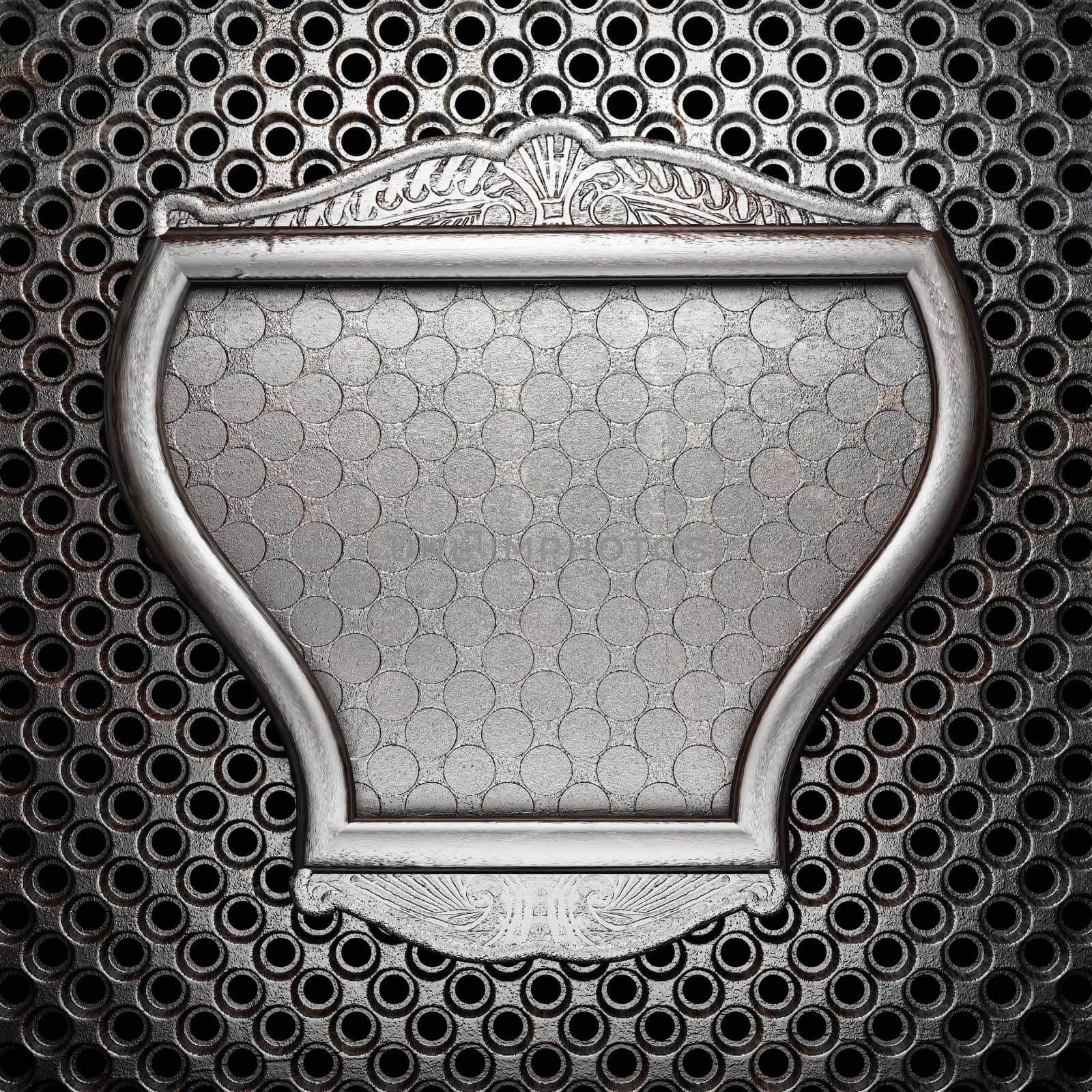 metal on wall made in 3D