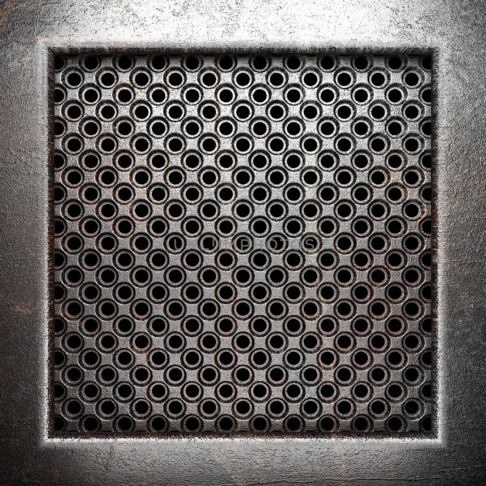 metal on wall made in 3D
