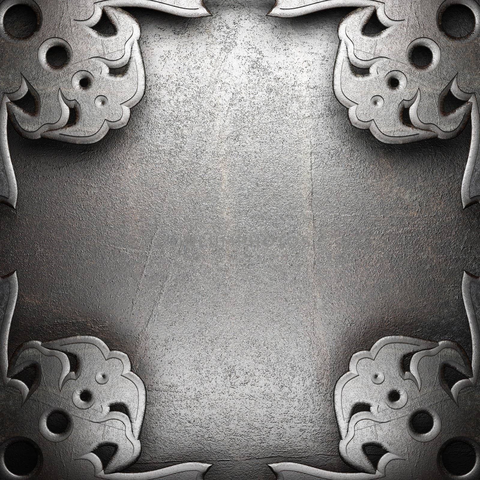 metall background made in 3D
