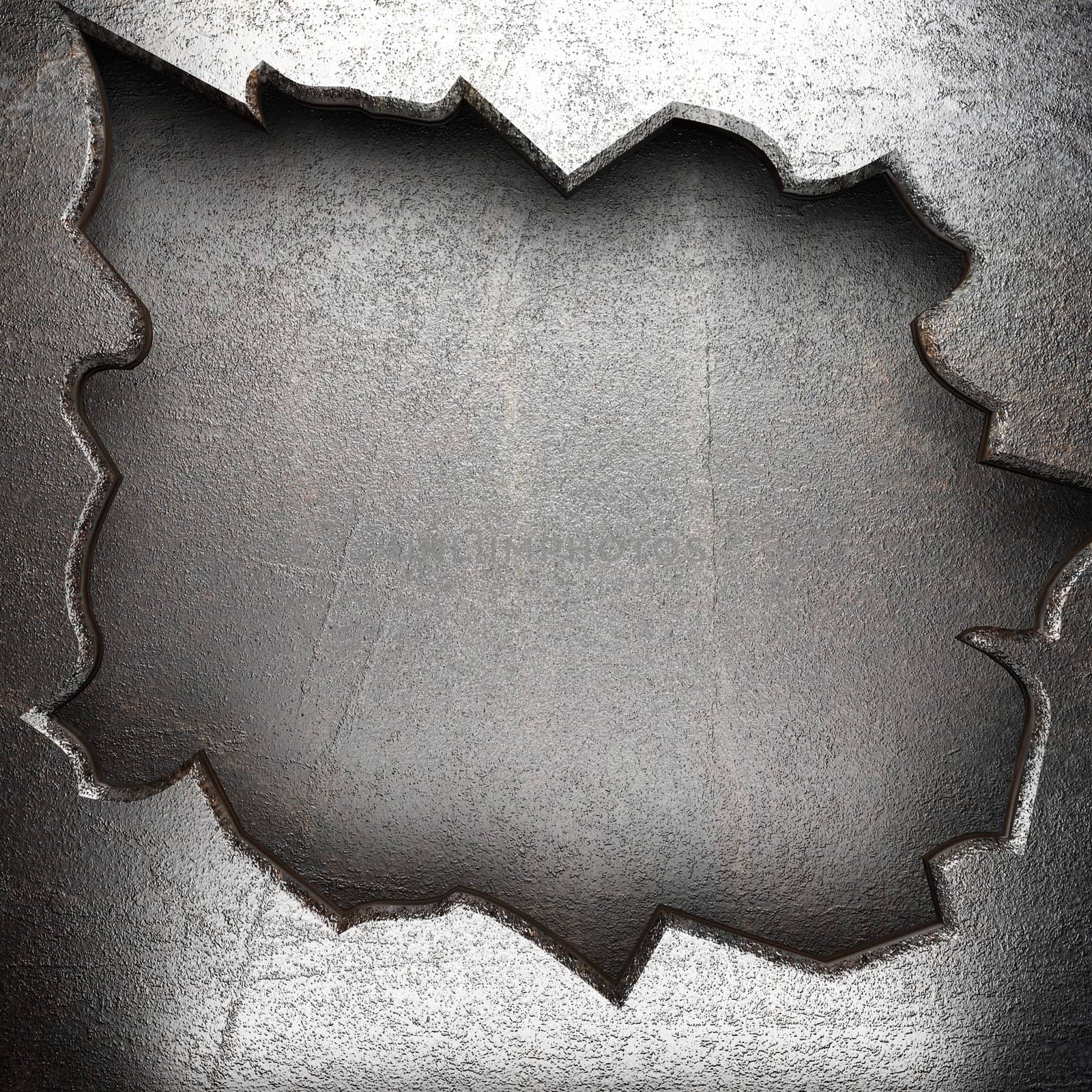 metall background made in 3D