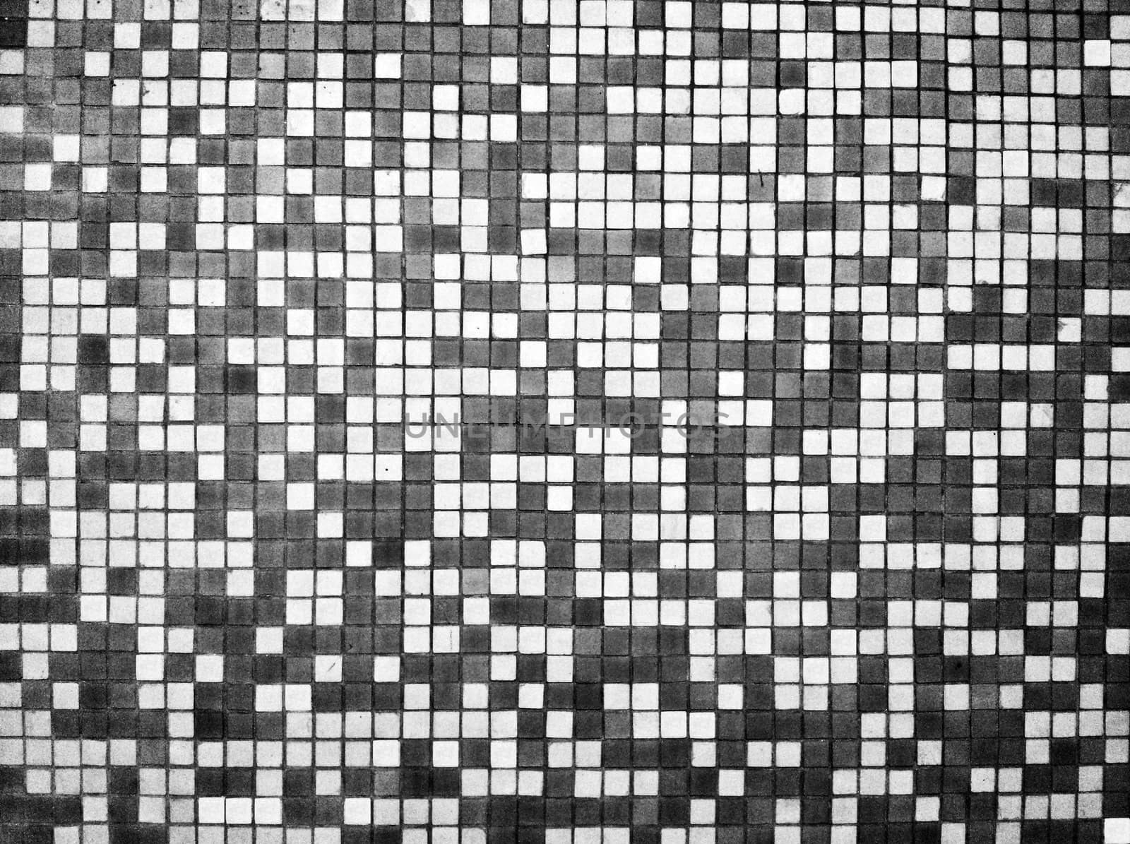 Black and white tiles texture