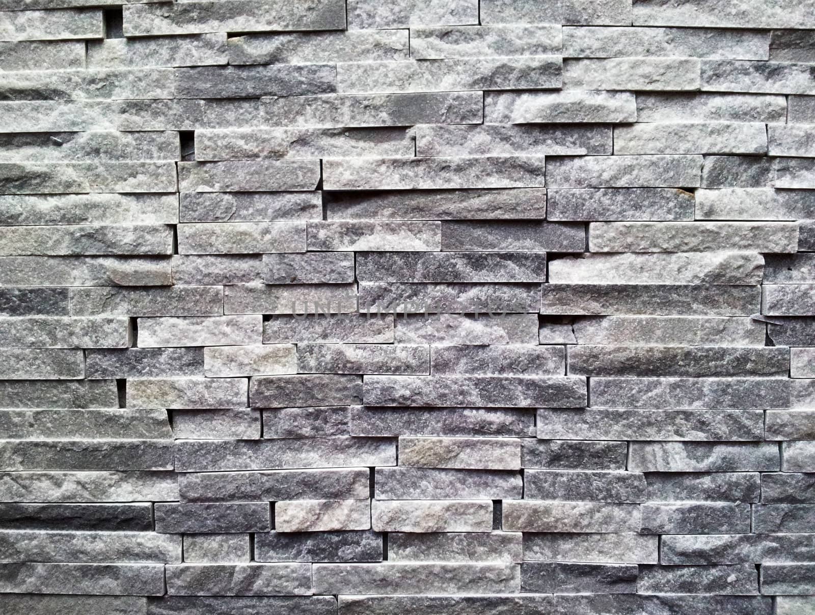 Black stone wall