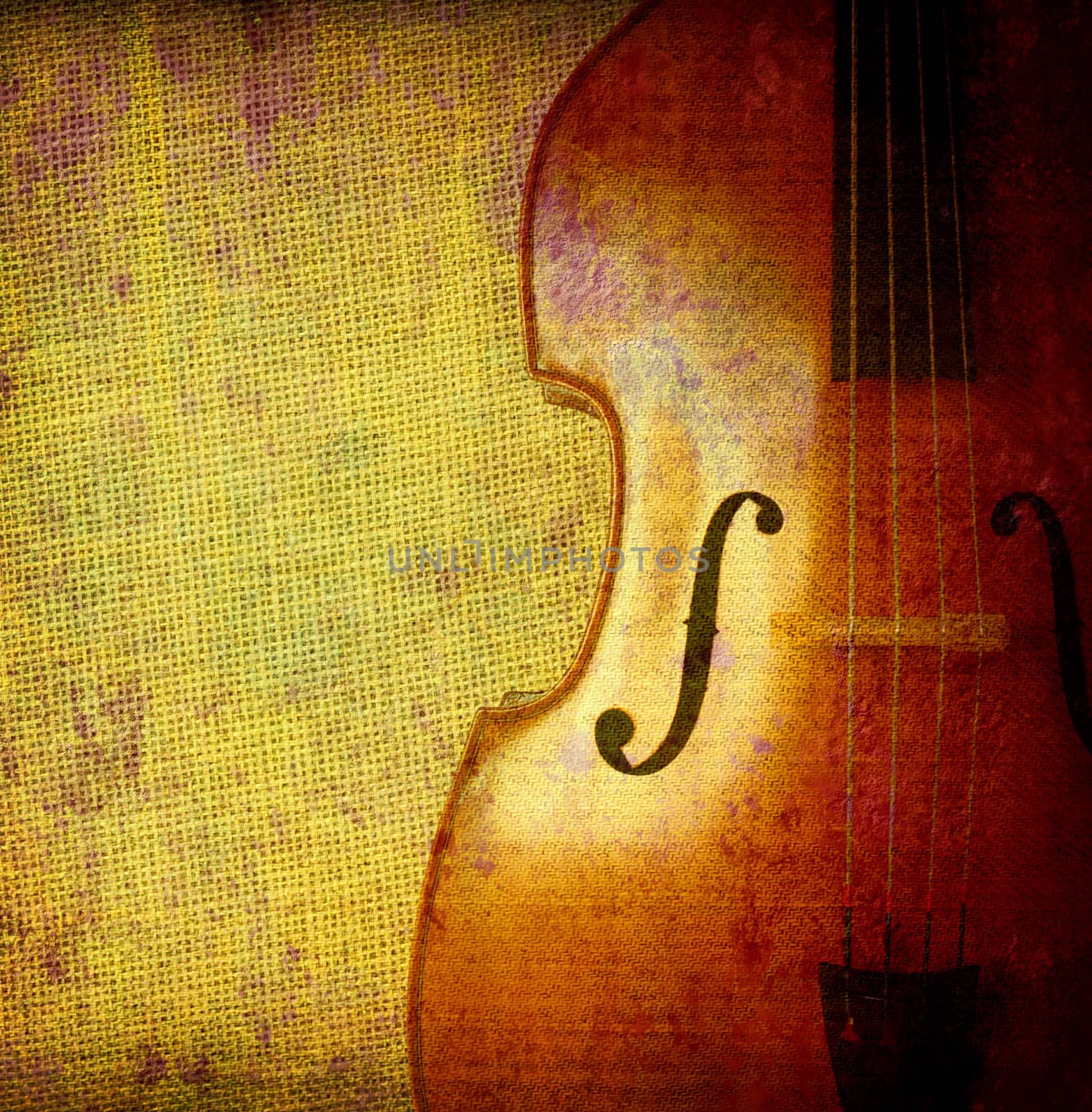 contrabass background copy space grunge style