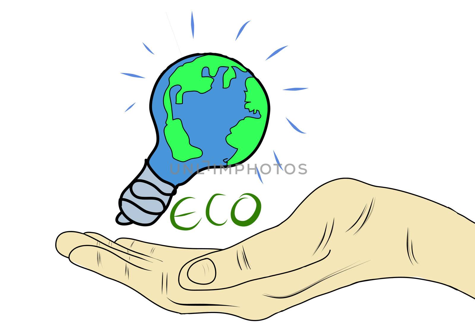 Global ecology concept by rufous