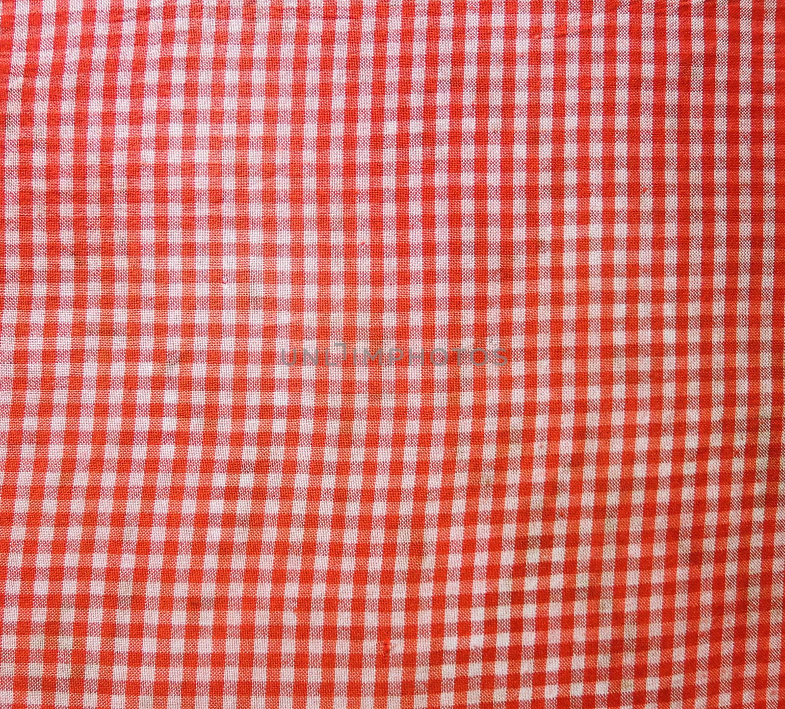 Red picnic cloth