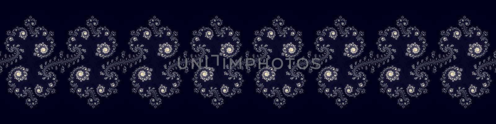 Winterl ornament. Digital generated graphic fractal.