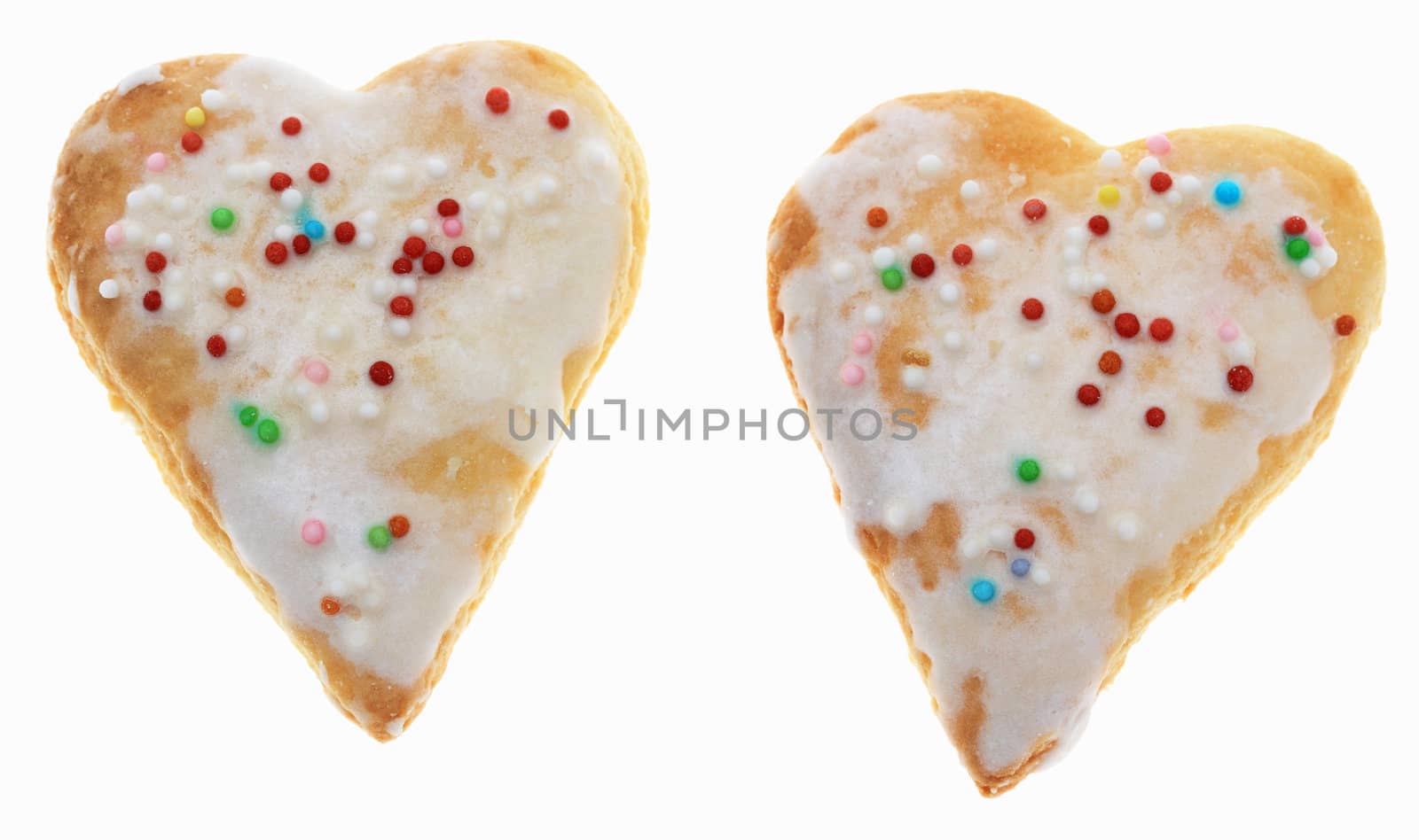 Two Heart-Shaped Cookies by RazvanPhotography