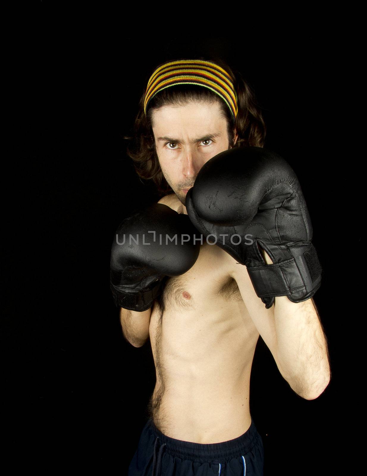 a small thin man that makes boxing