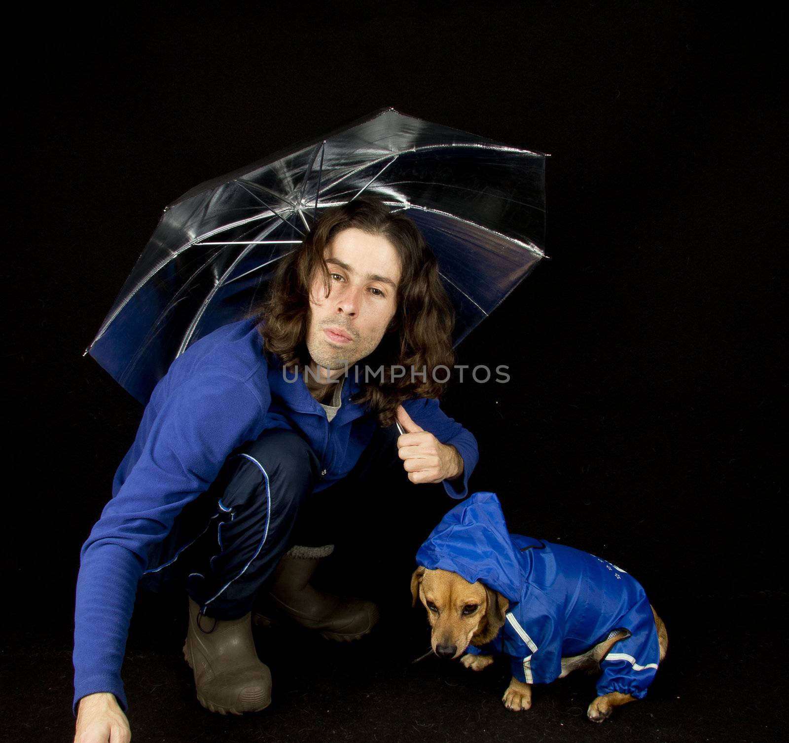 the blue rain dog and master