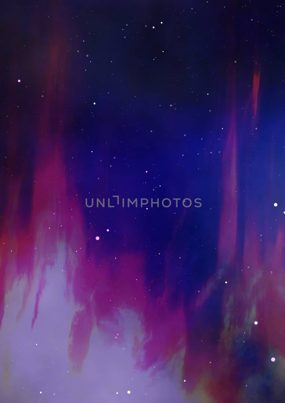 Far space being shone nebula as abstract background