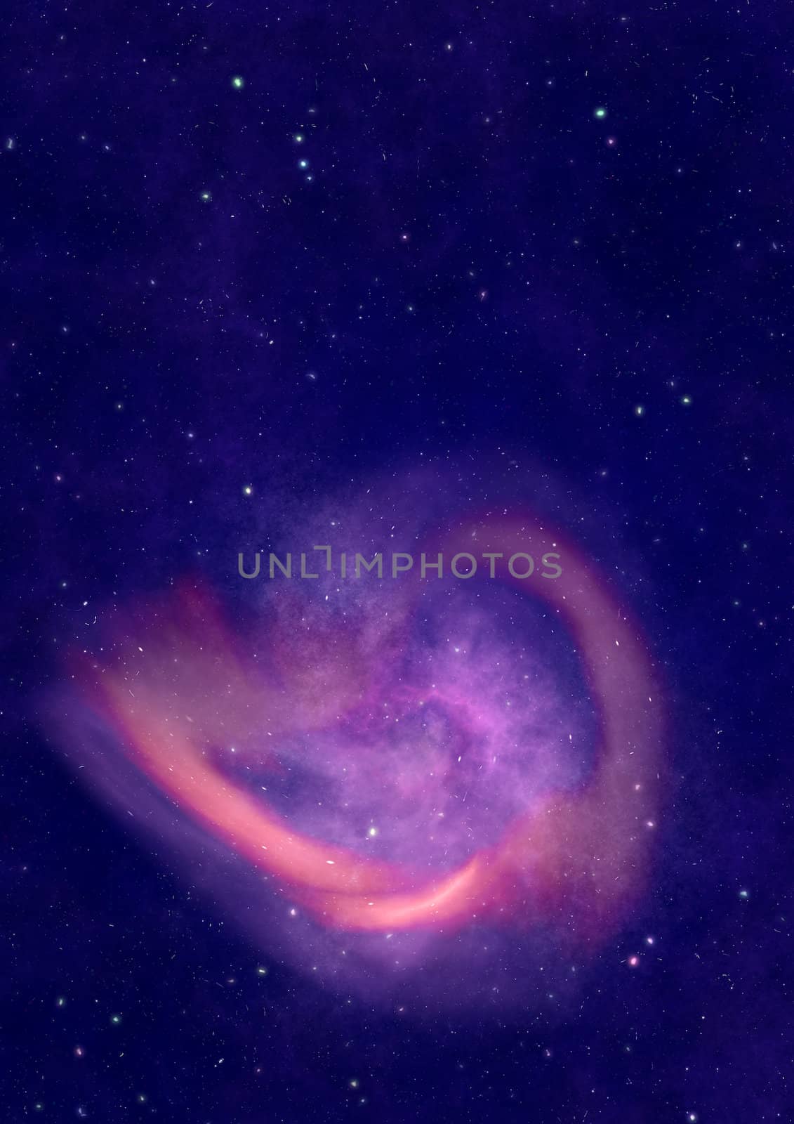 Far space being shone nebula as abstract background